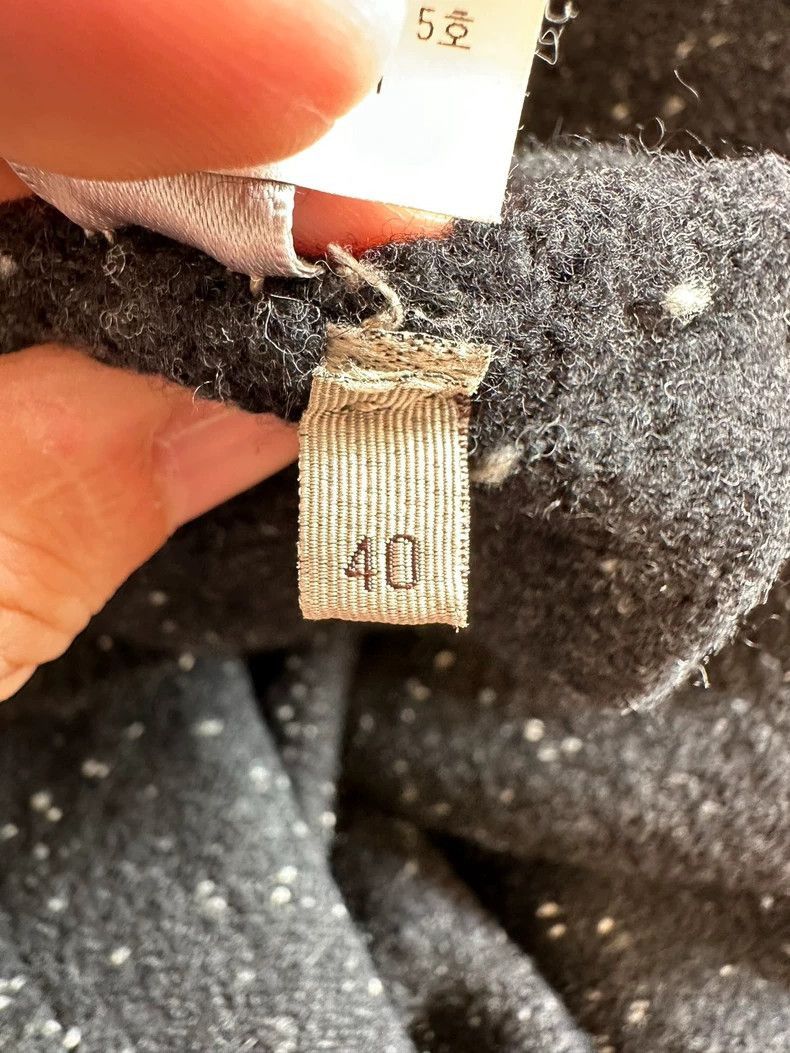 Balenciaga Knit Dress with Snowflakes in Dark Gray-2505 Size 39" - 5 Thumbnail