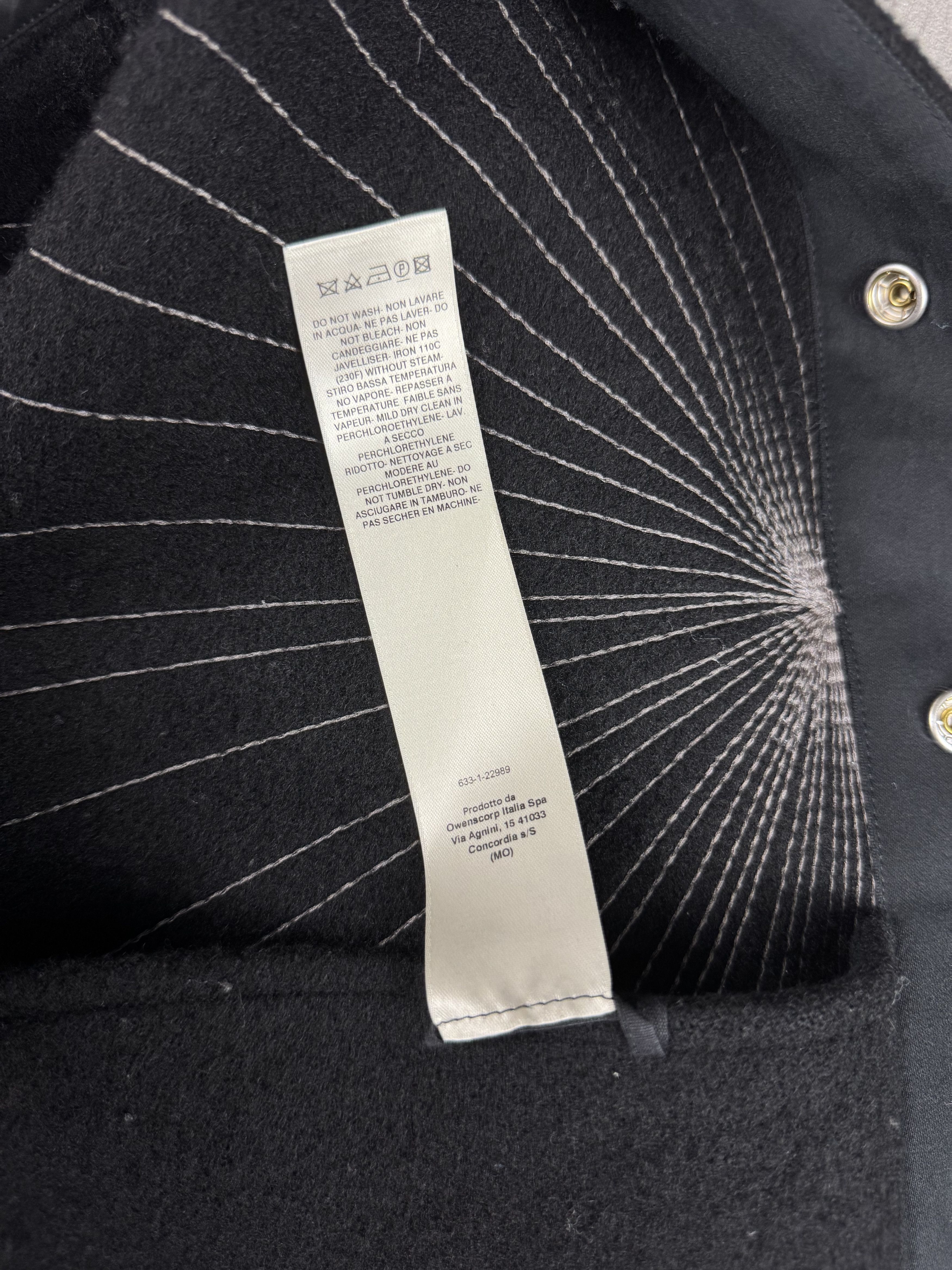 Rick Owens RICK OWENS FW23 LUXOR Peter Jacket Radiance Embroidery Black Size US S / EU 44-46 / 1 - 14 Thumbnail