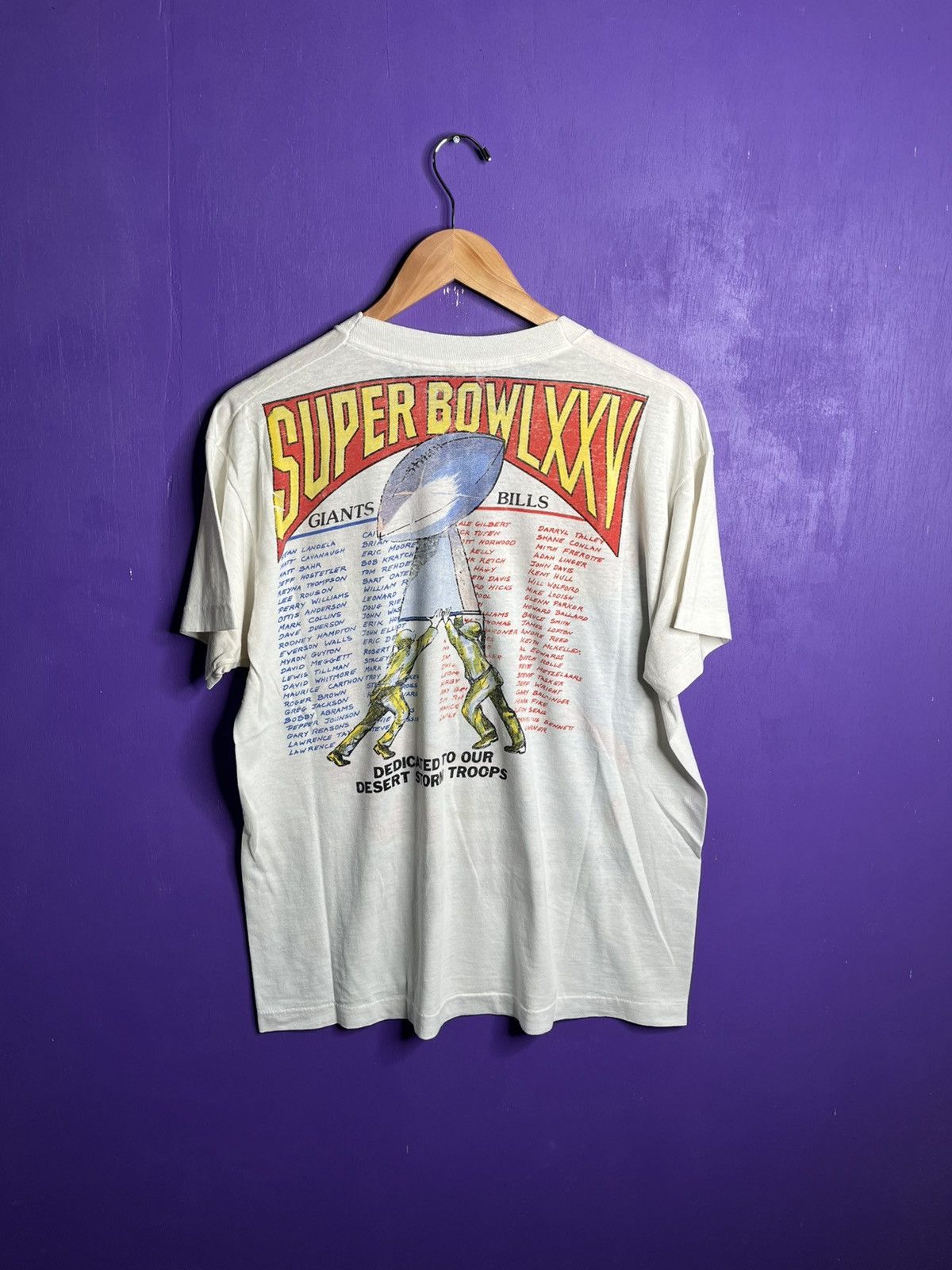 NFL × Vintage Vintage 1991 Super Bowl XXV rosters t-shirt Size US L / EU 52-54 / 3 - 2 Thumbnail