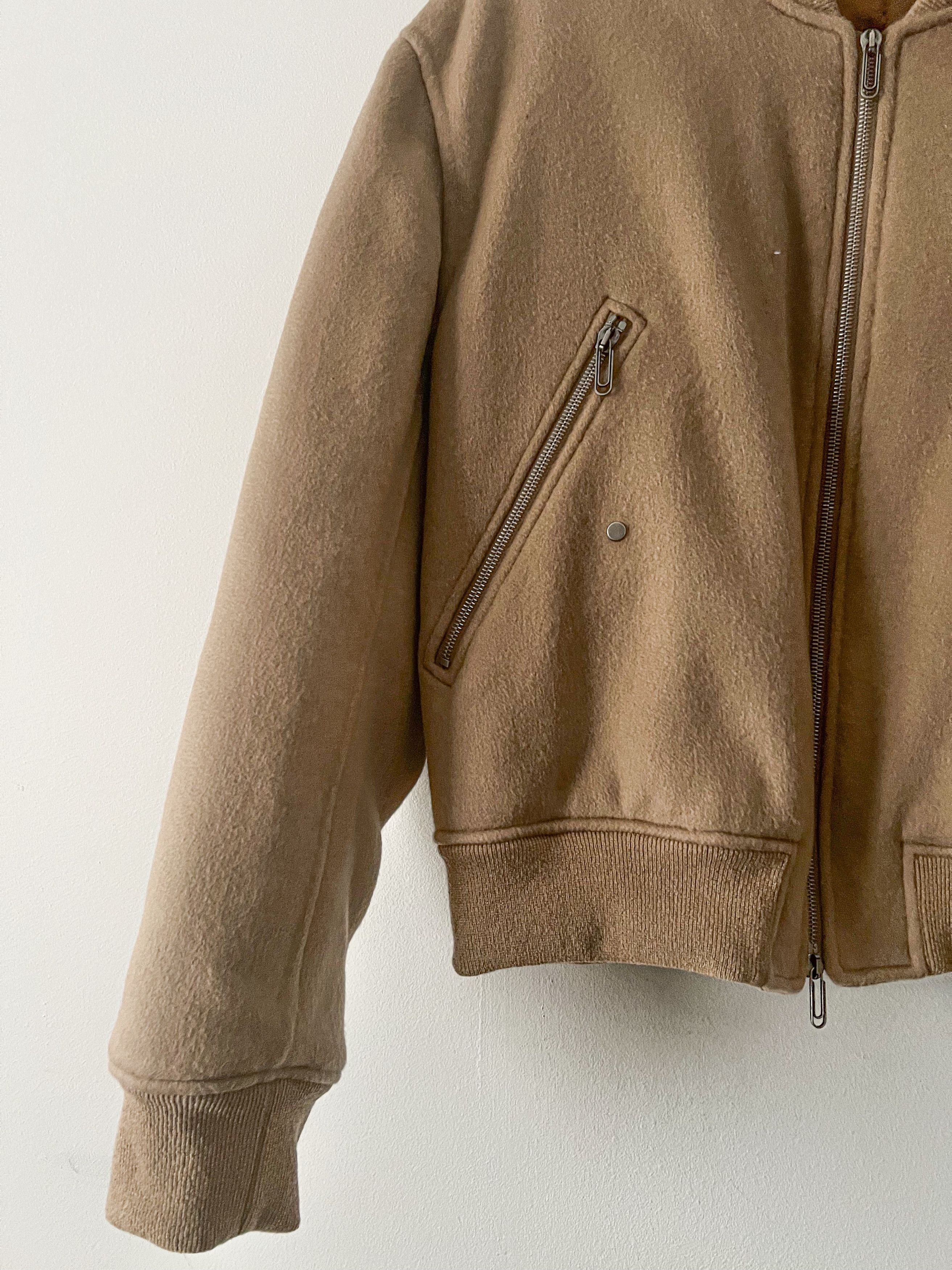 Off-White Retail $4000 Cashmere Bomber Sz. 50 EU. Camel Size US M / EU 48-50 / 2 - 7 Thumbnail