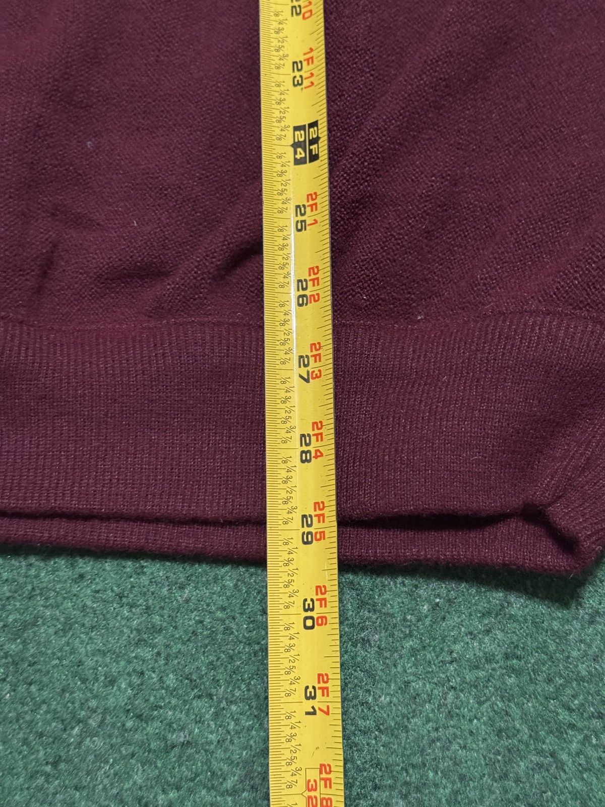 Lacoste Vintage 90s Lacoste Izod Burgundy XL Knit V Neck Sweater Size US XL / EU 56 / 4 - 6 Thumbnail