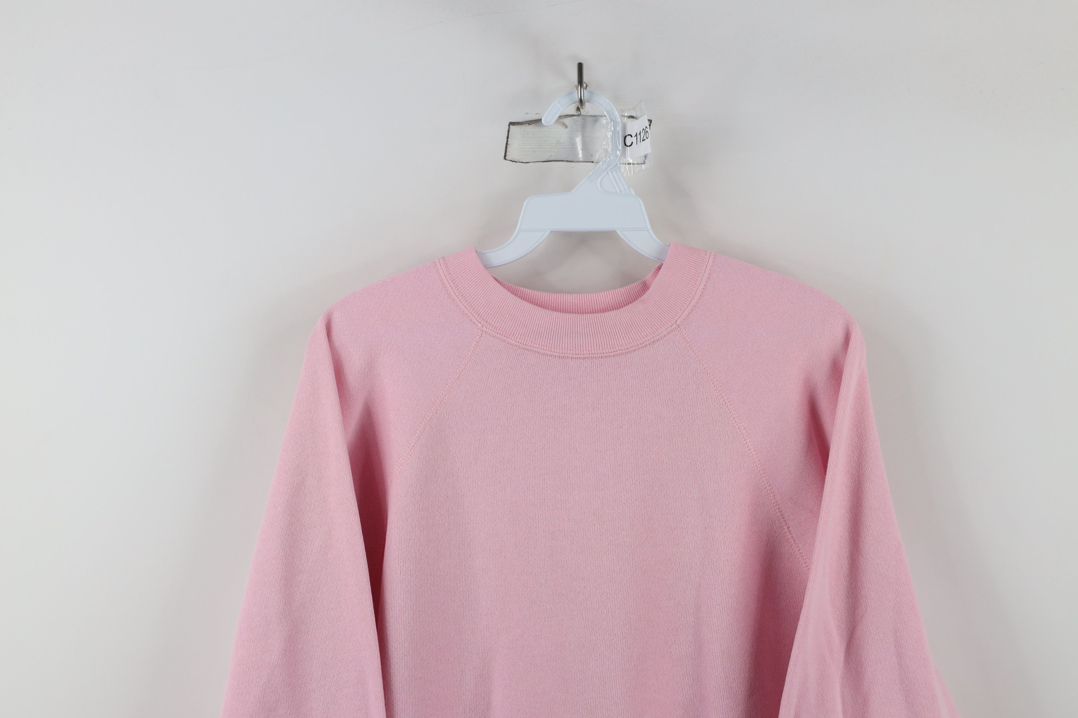 Vintage Vintage 80s 90s Streetwear Crewneck Sweatshirt Pink USA Size M / US 6-8 / IT 42-44 - 2 Thumbnail