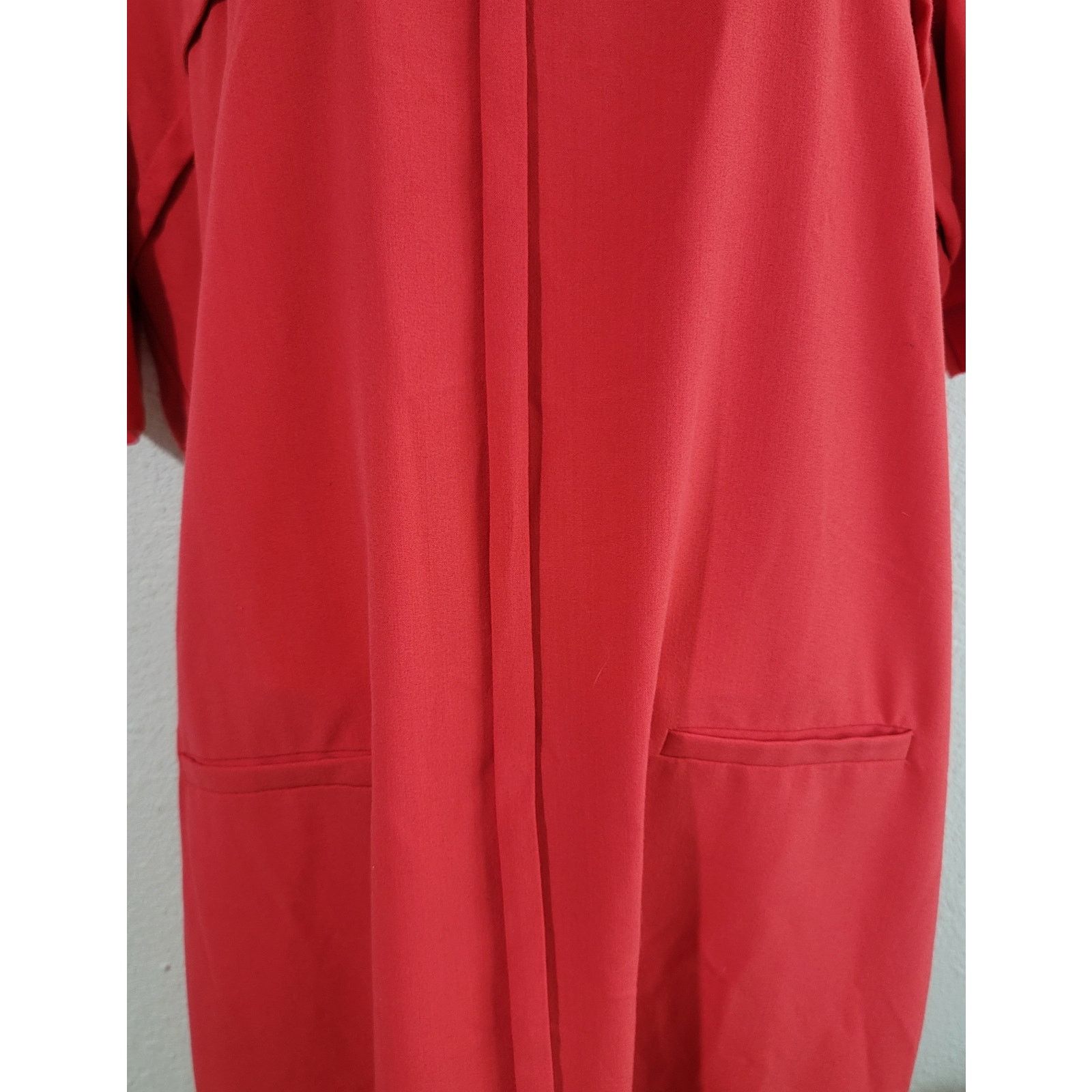 Other Shelby & Palmer Red Shift Dress 14W Front Faux Pockets Size XL / US 12-14 / IT 48-50 - 2 Thumbnail