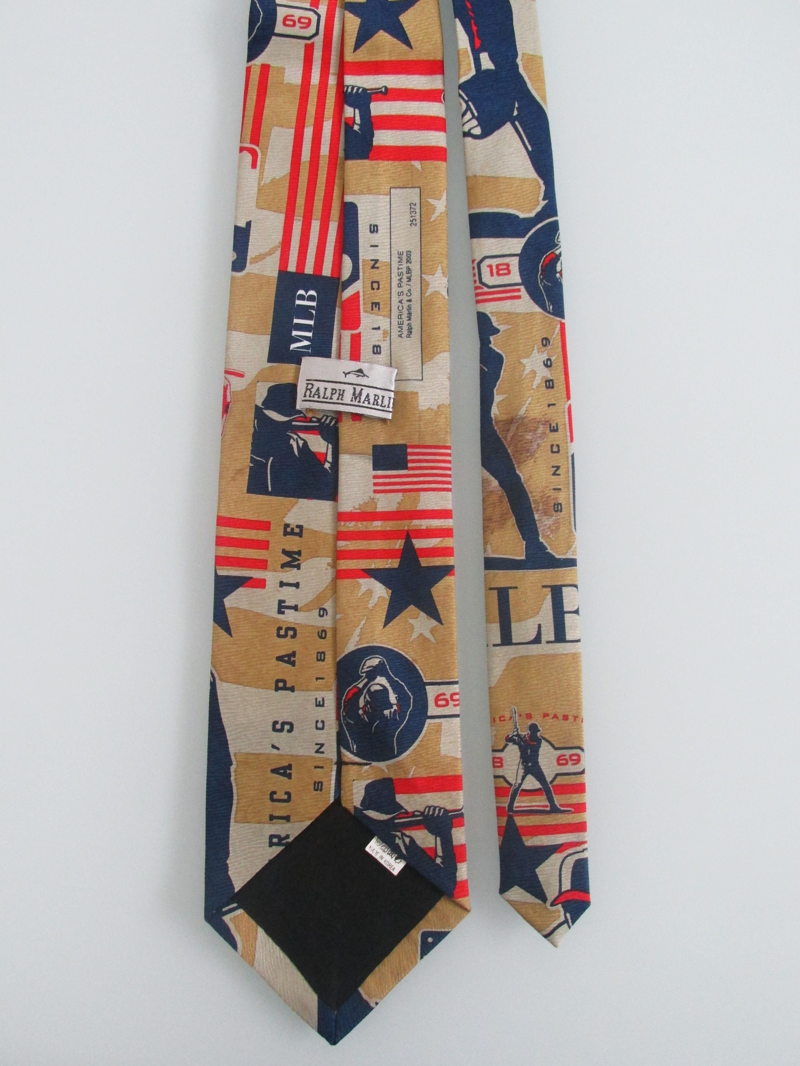 Ralph Marlin MLB Baseball Men's Tie Size ONE SIZE - 4 Thumbnail