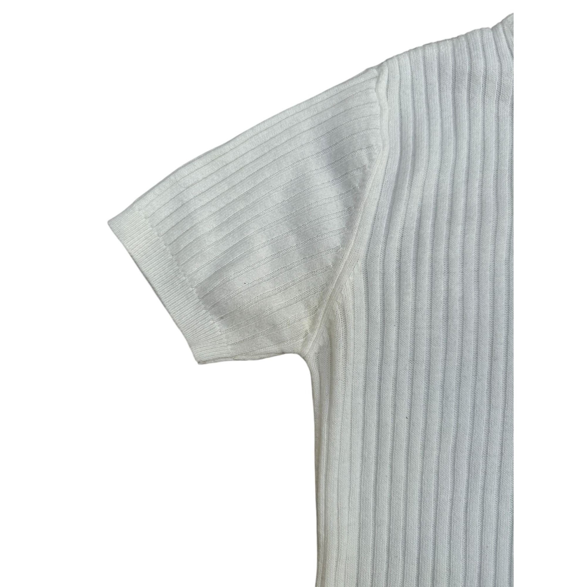 Courreges White Cashmere Short Sleeves Rollneck Size S / US 4 / IT 40 - 4 Thumbnail