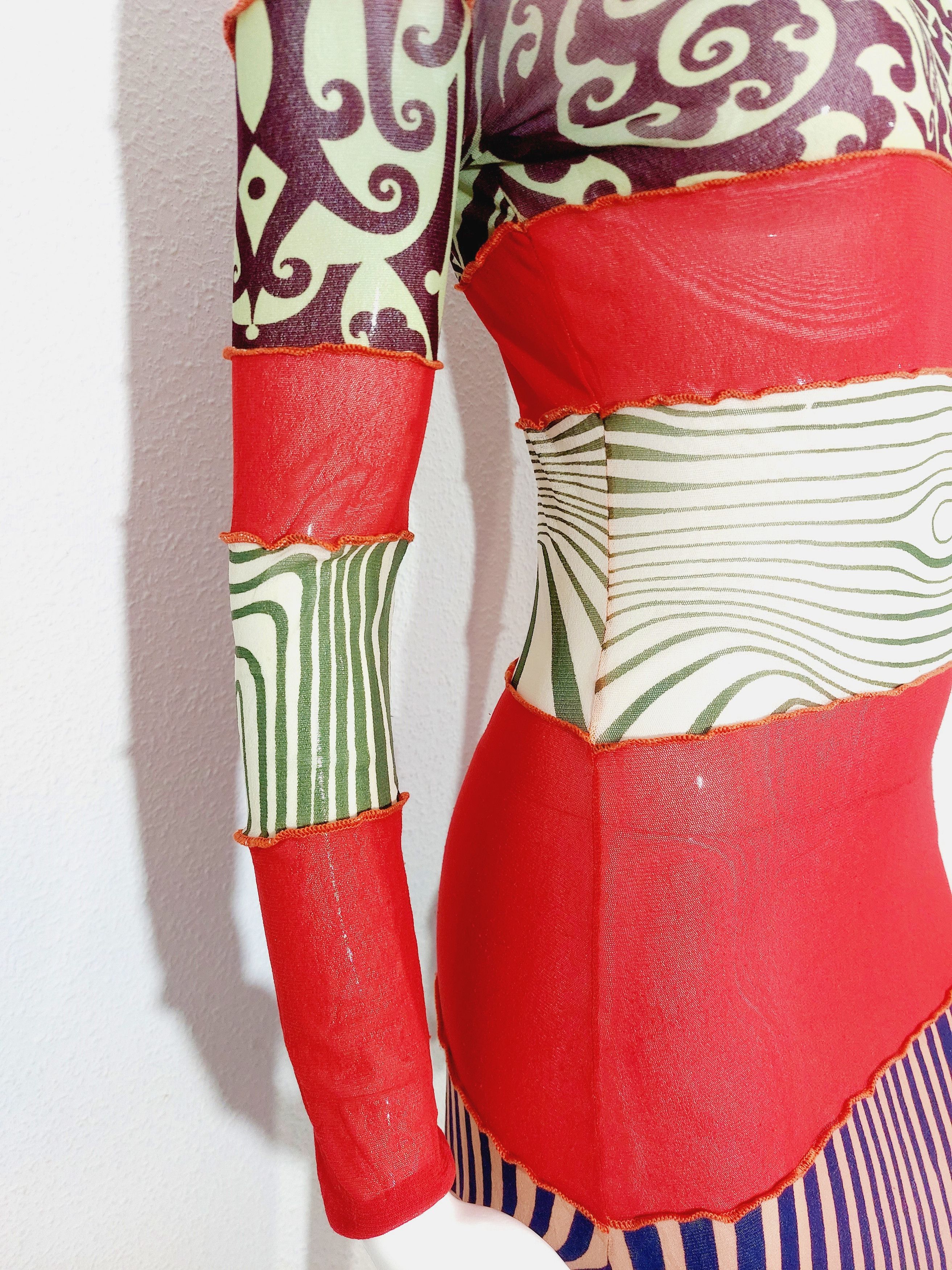 Jean Paul Gaultier Jean Paul Gaultier Maori Tatouages Optical Venus Dress Size S / US 4 / IT 40 - 6 Thumbnail