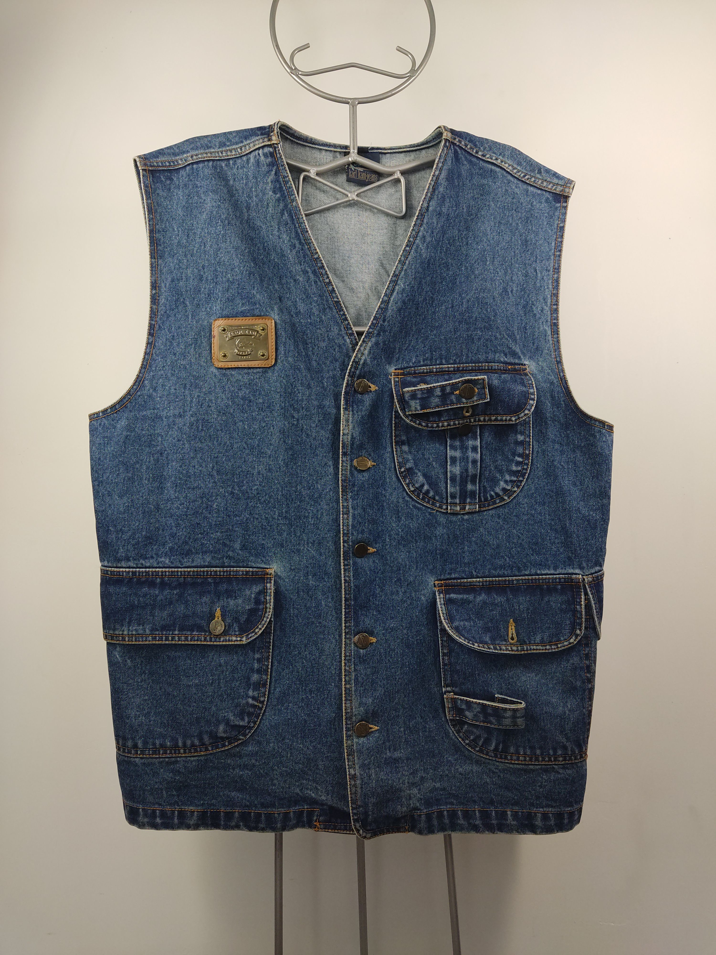 Karl Kani Karl Kani 90's Jeans Vest Size US XXL / EU 58 / 5 - 1 Thumbnail
