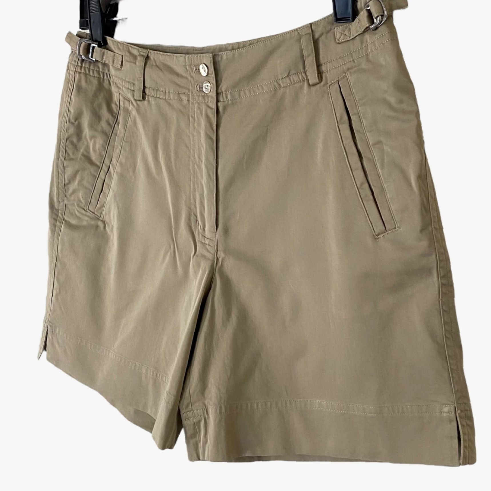Tommy Bahama VINTAGE Tommy Bahama Women's Chino Shorts Khaki Cotton Blend Size 4 Casual Travel Outdoors Size 27" / US 4 / IT 40 - 2 Thumbnail