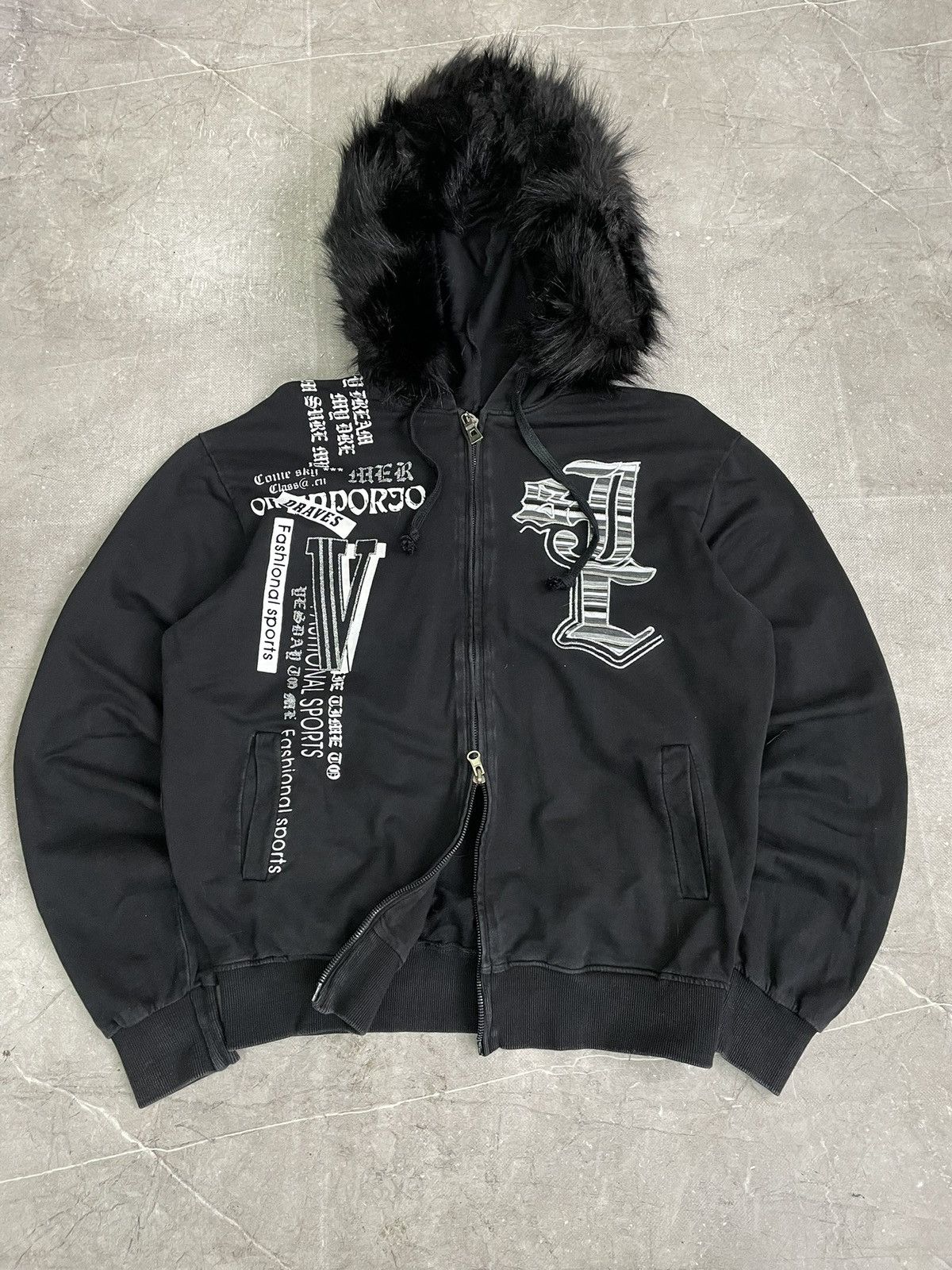 Seditionaries Rare gothic hysteric glamour opium fur hood bomber y2k Size US M / EU 48-50 / 2 - 1 Thumbnail
