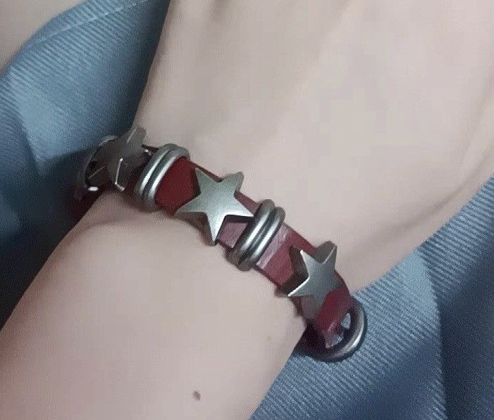 Japanese Brand × Jewelry Y2K punk rock retrostar studded leather bracelet Size ONE SIZE - 2 Thumbnail