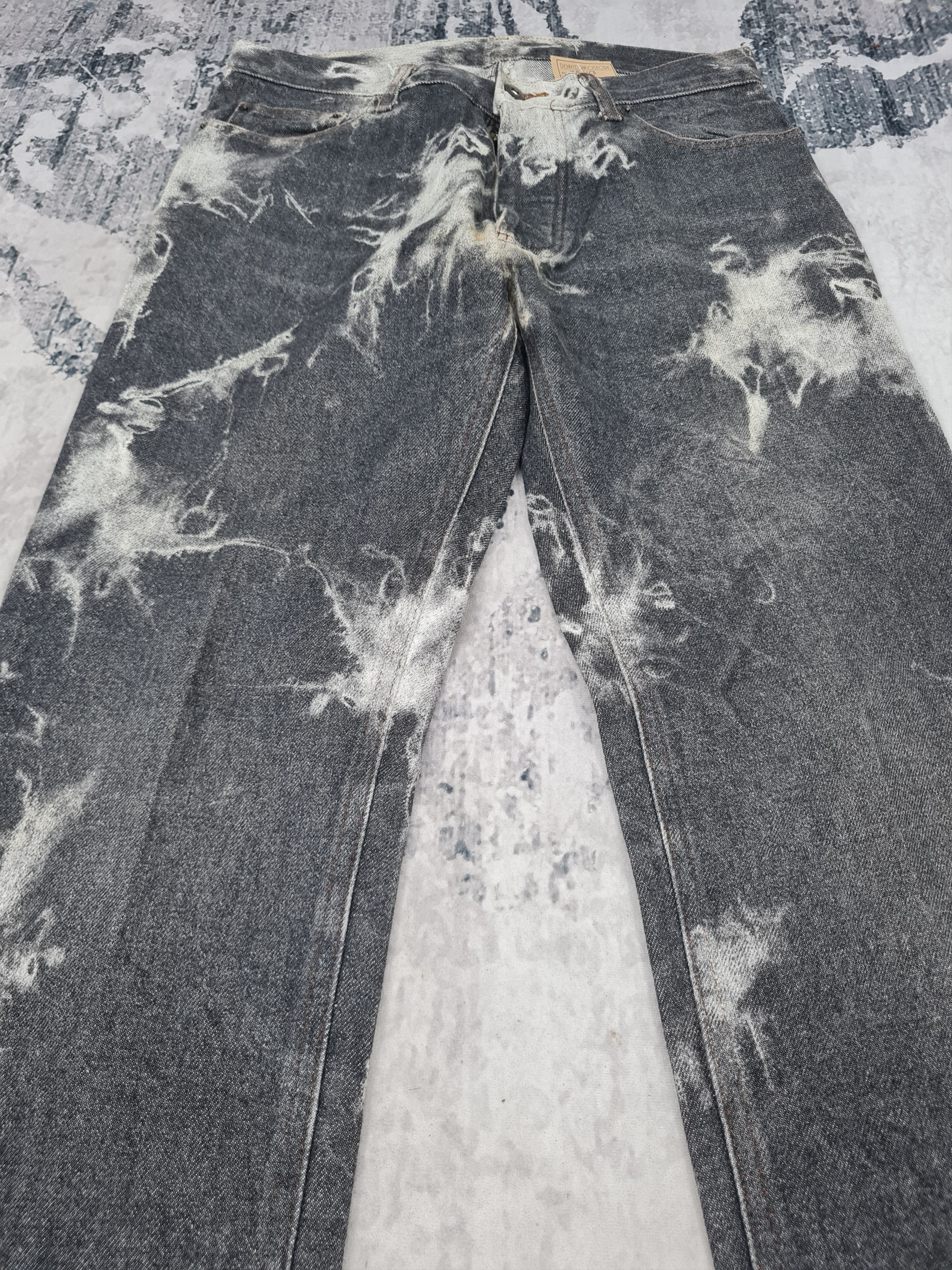 Japanese Brand FREAK ANSER HOMME Bleach Design Jeans Size 30x34 JB0153 Size US 30 / EU 46 - 5 Thumbnail