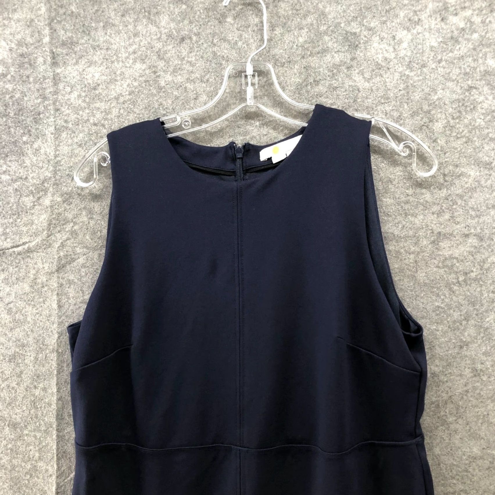 Boden Boden Sleeveless Sheath Dress Size 8 Navy Blue Knit Ponte Knee Length Business Women's Size M / US 6-8 / IT 42-44 - 3 Thumbnail