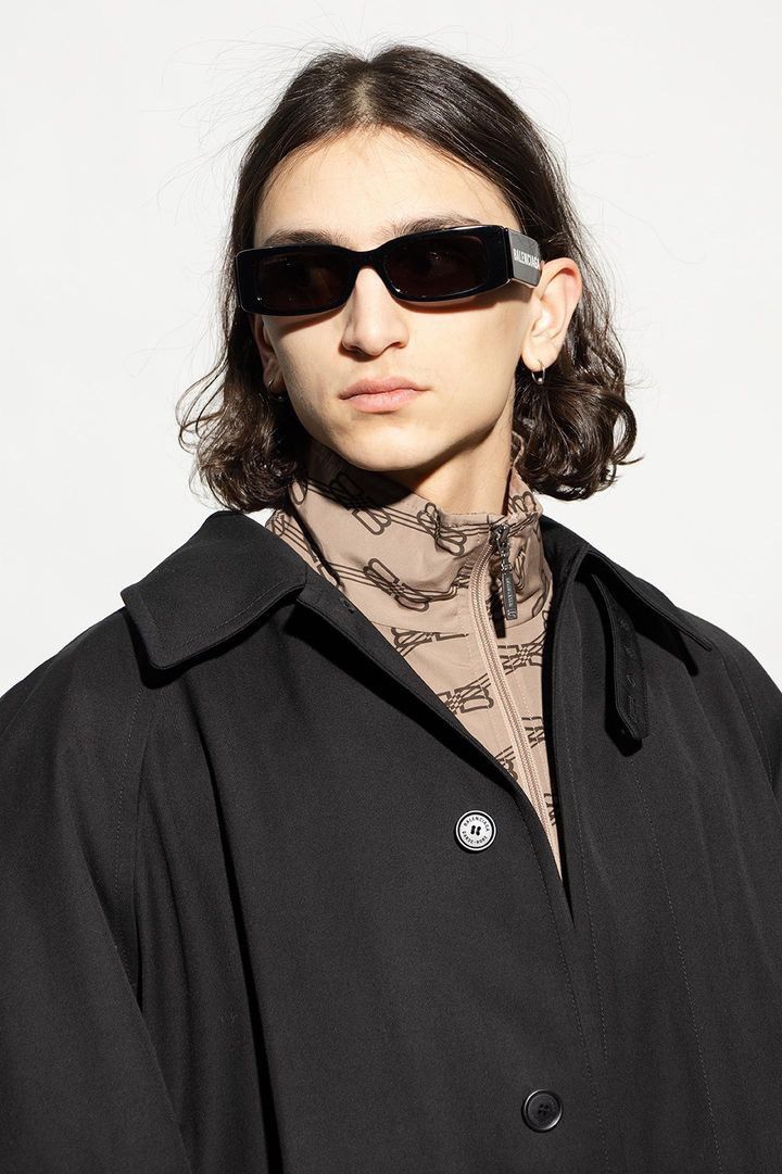 Balenciaga Balenciaga Max Rectangle Sunglasses Size ONE SIZE - 4 Thumbnail
