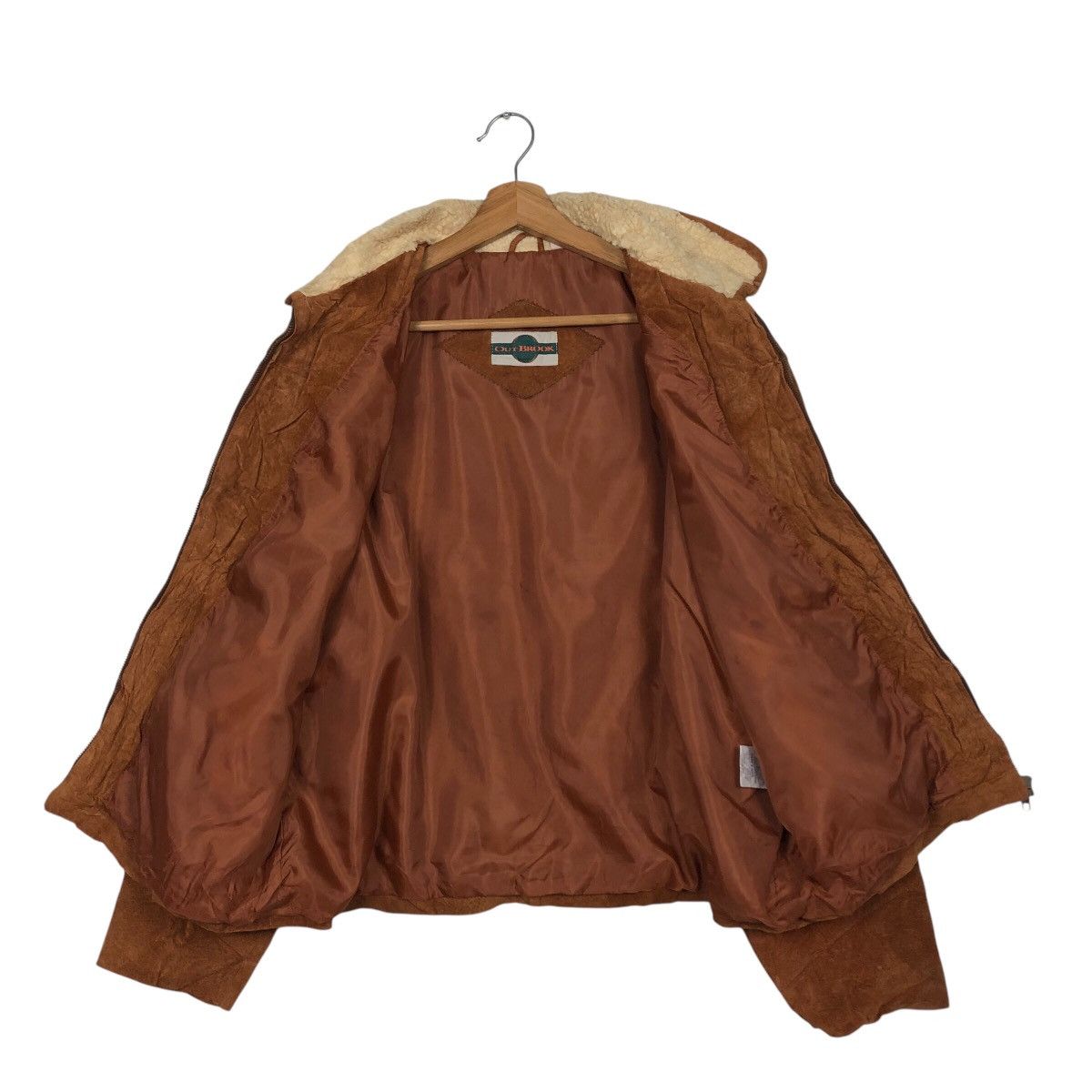 Japanese Brand 📌Vtg Biker Leather Jacket Out Brook Fur Collar Issey Miyake Size US L / EU 52-54 / 3 - 14 Thumbnail