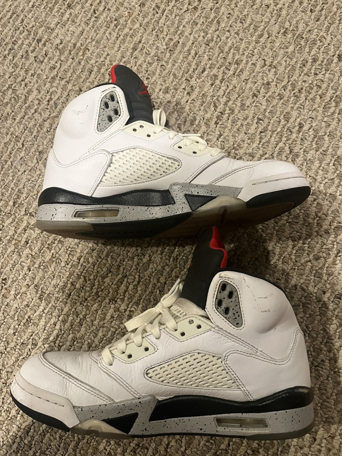 Jordan Brand × Vintage 2017 Jordan 5 retro white cement Size US 8 / EU 41 - 3 Thumbnail