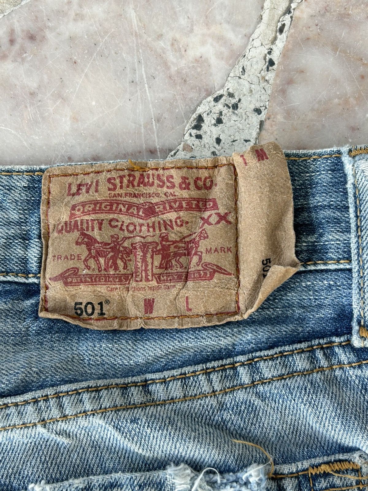 Levi's Levis Patchwork Japan Vintage Denim Size US 30 / EU 46 - 16 Thumbnail