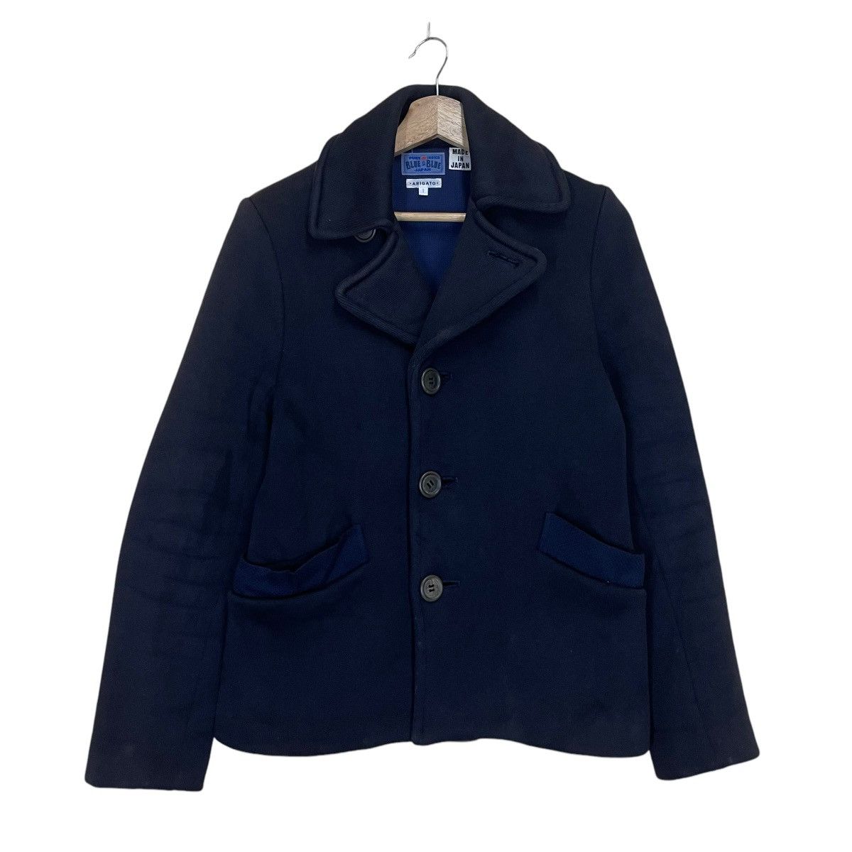 Blue Blue Japan Vintage 90s Pure Indigo Blue Blue Japan Button Coat Jacket Size US S / EU 44-46 / 1 - 1 Thumbnail