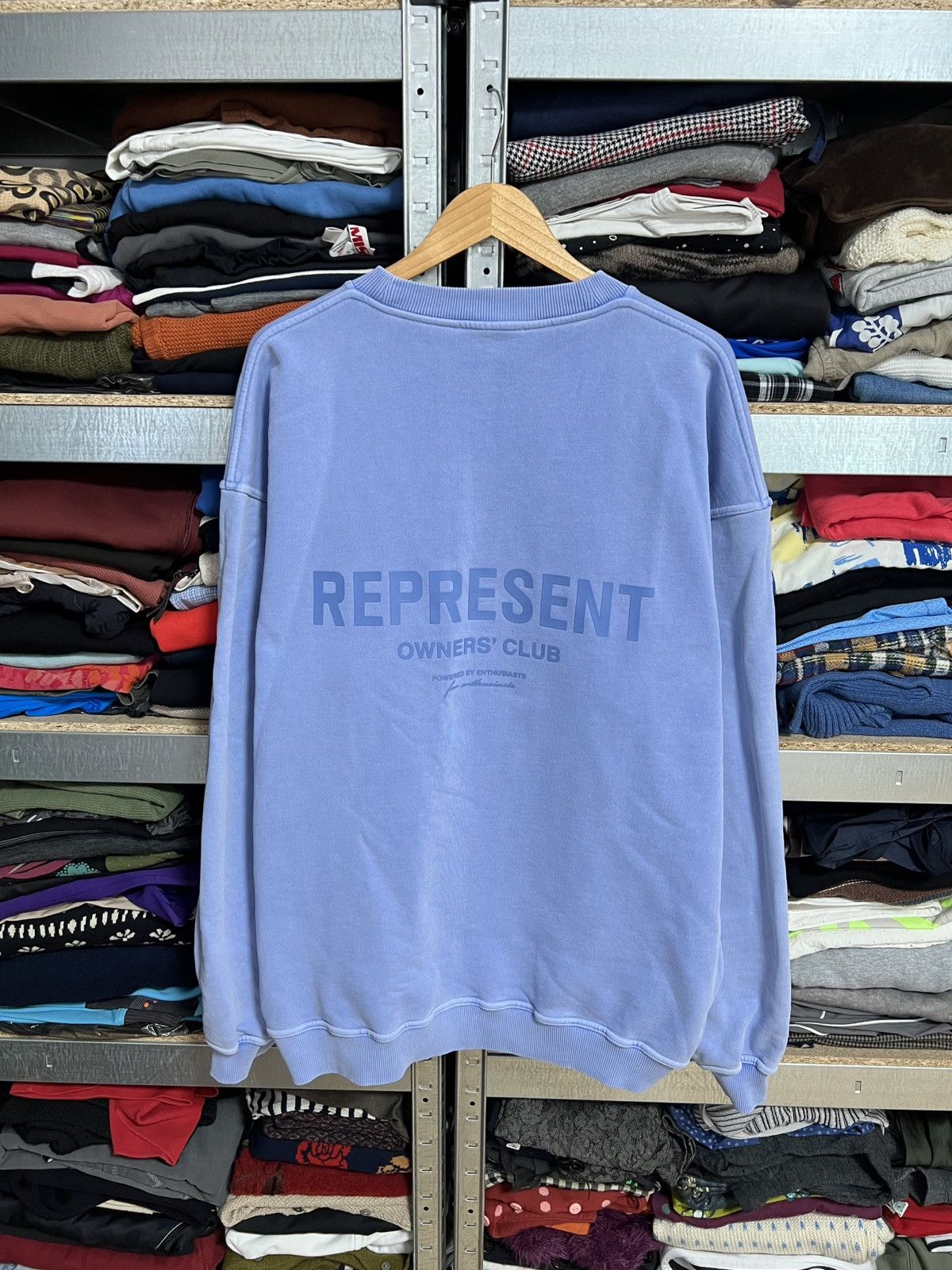 Represent Clo. Represent Owners Club Men’s Sweatshirt Blue Size XL Pullover Size US XL / EU 56 / 4 - 1 Thumbnail