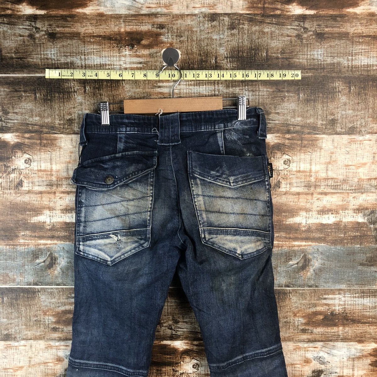 Japanese Brand Field Core japan utility Blue Denim jogger Pants #A2116 Size US 29 - 20 Thumbnail