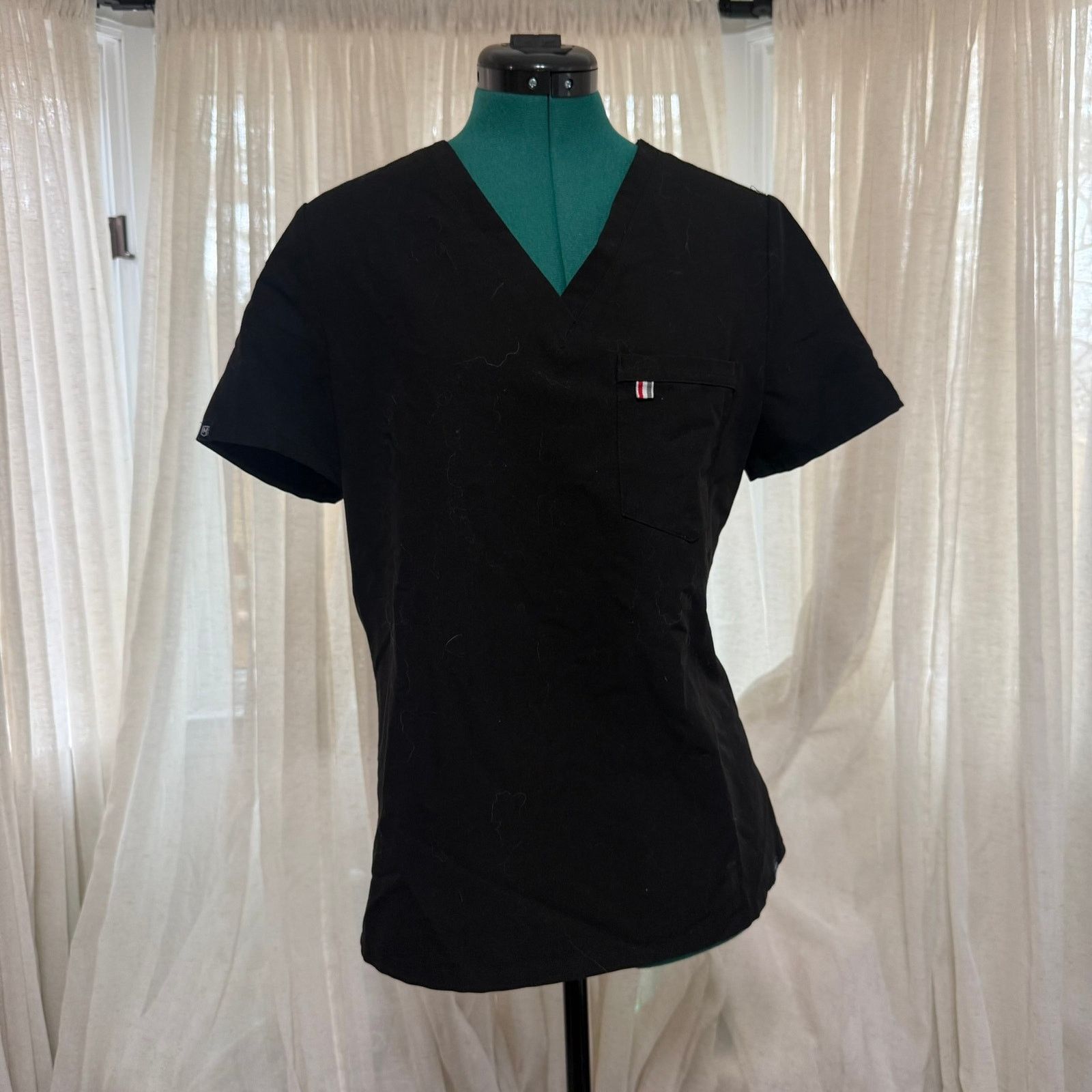 Other MediClo Black Recycled Scrub Top | Sz S Size S / US 4 / IT 40 - 2 Thumbnail