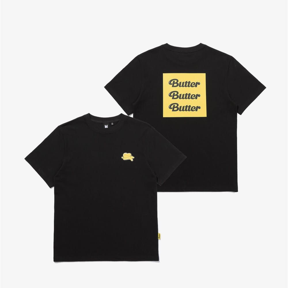 Band Tees BTS - BUTTER OFFICIAL MERCH BLACK BY HYBE LABEL & BIG HIT ...