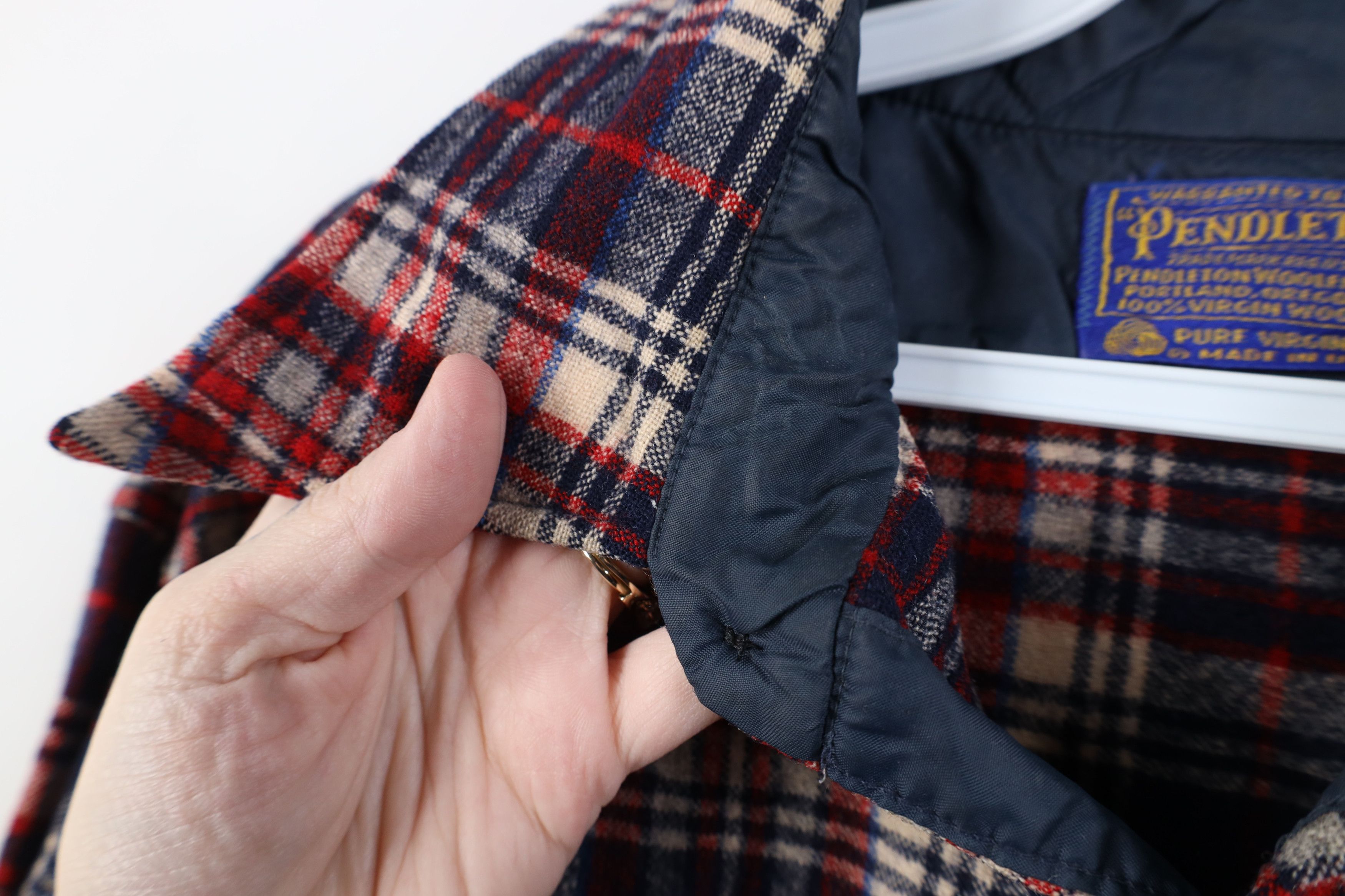 Pendleton Vintage 70s Pendleton Wool Knit Collared Button Shirt USA Size US L / EU 52-54 / 3 - 7 Thumbnail