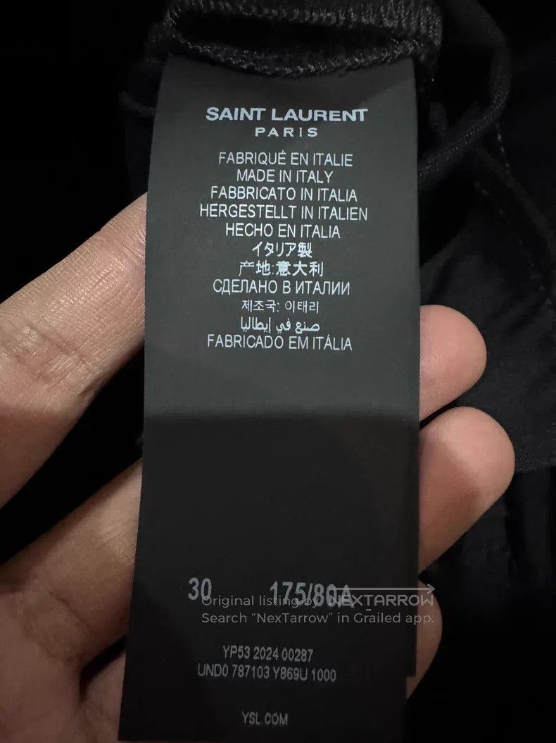 Saint Laurent Paris Saint Laurent Paris Loose Straight Denim Jeans Size US 30 / EU 46 - 4 Thumbnail