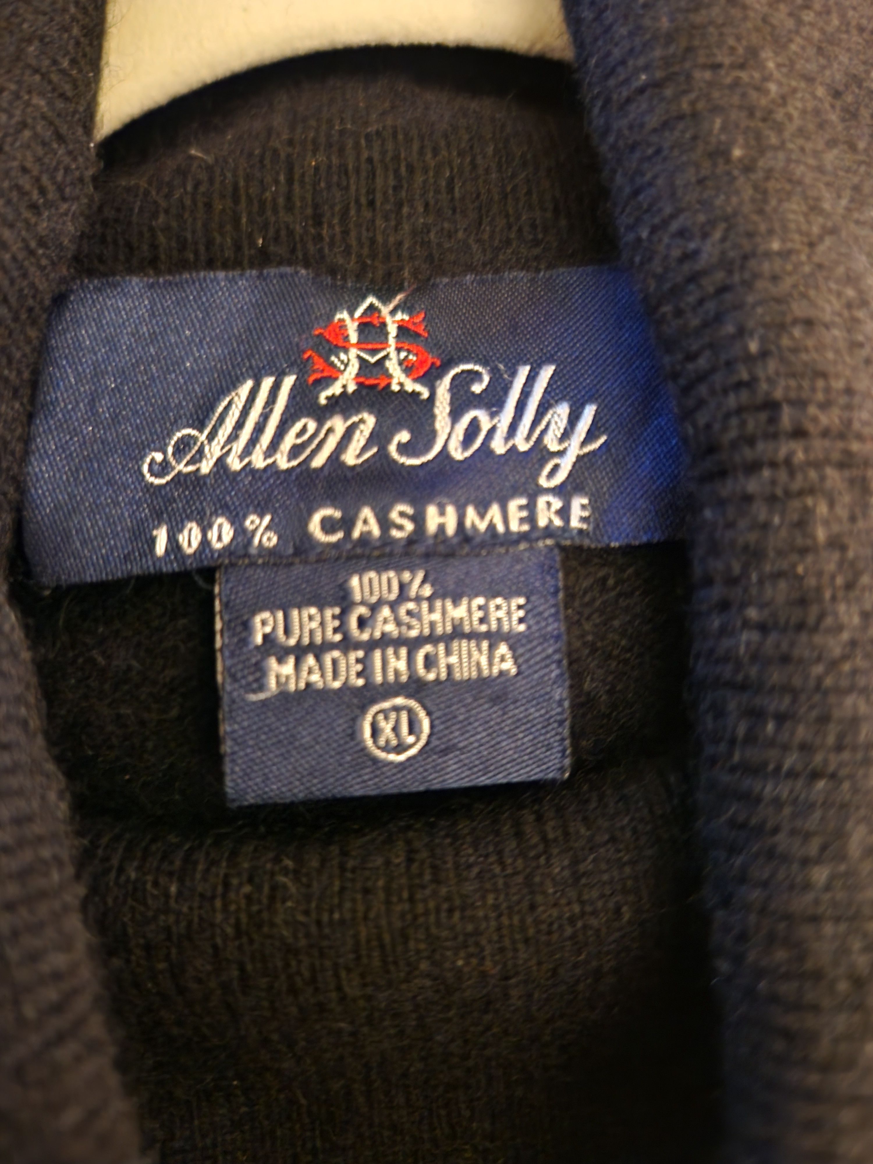 Allen Solly Vintage Allen Solly 100% Cashmere Black Turtleneck Sweater Size US XL / EU 56 / 4 - 3 Thumbnail