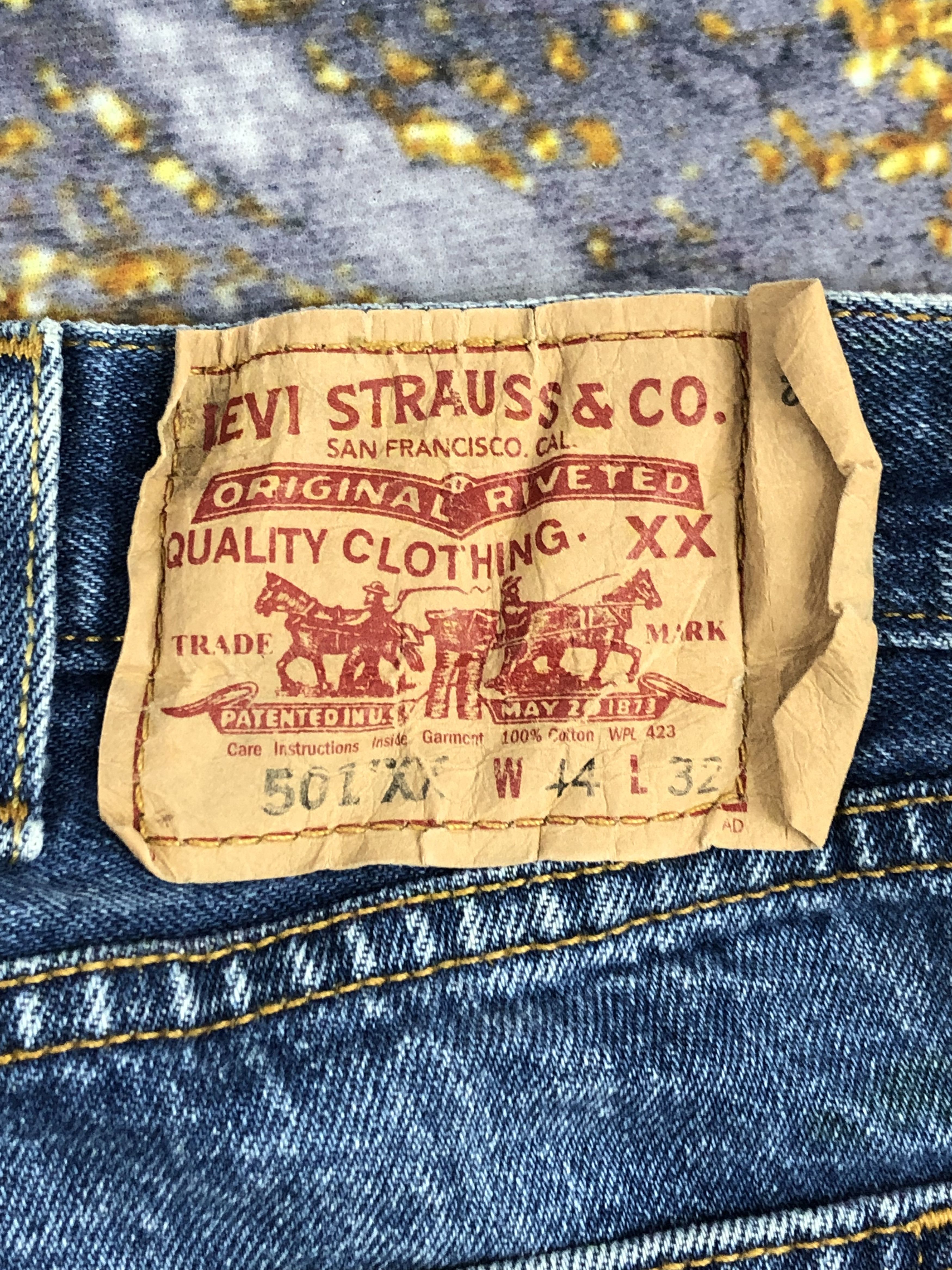 Levi's Vintage Levis 501xx Faded Blue Jeans DPP0179 Size US 41 - 5 Thumbnail