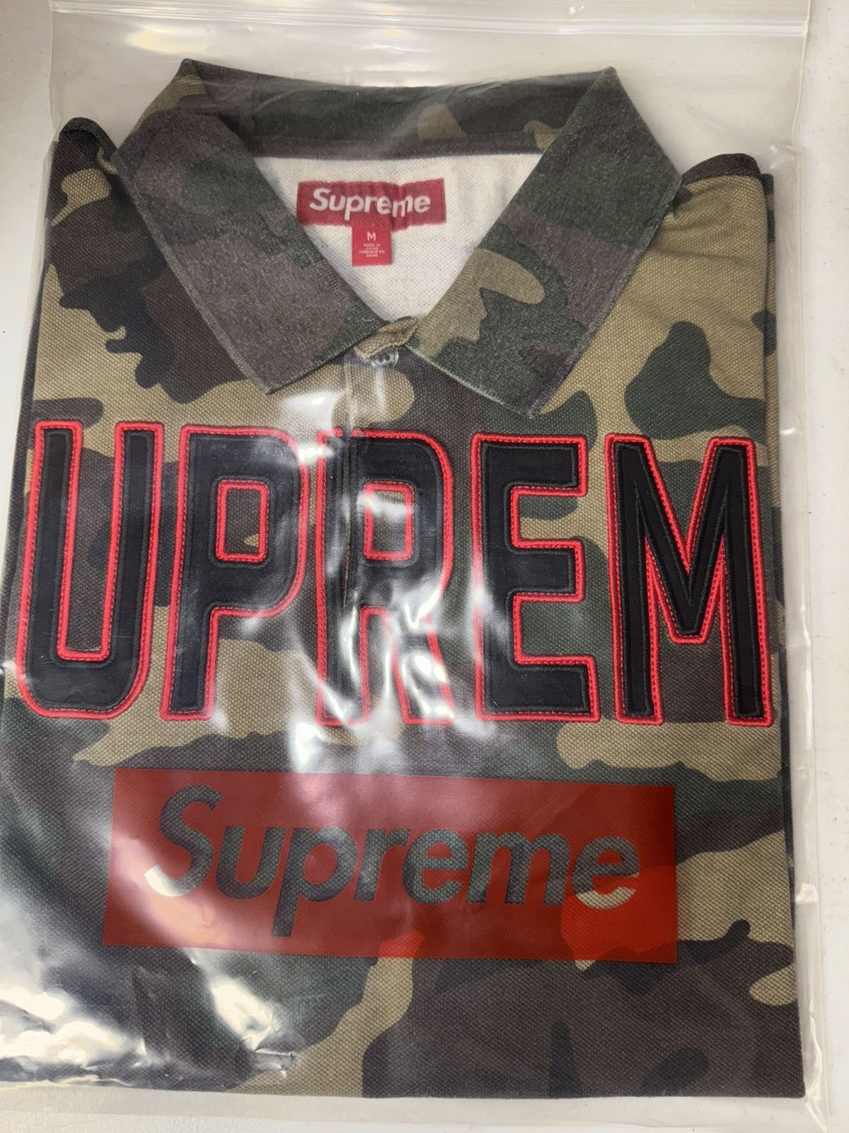 Supreme Supreme Twill Appliqué Polo Size US M / EU 48-50 / 2 - 3 Thumbnail