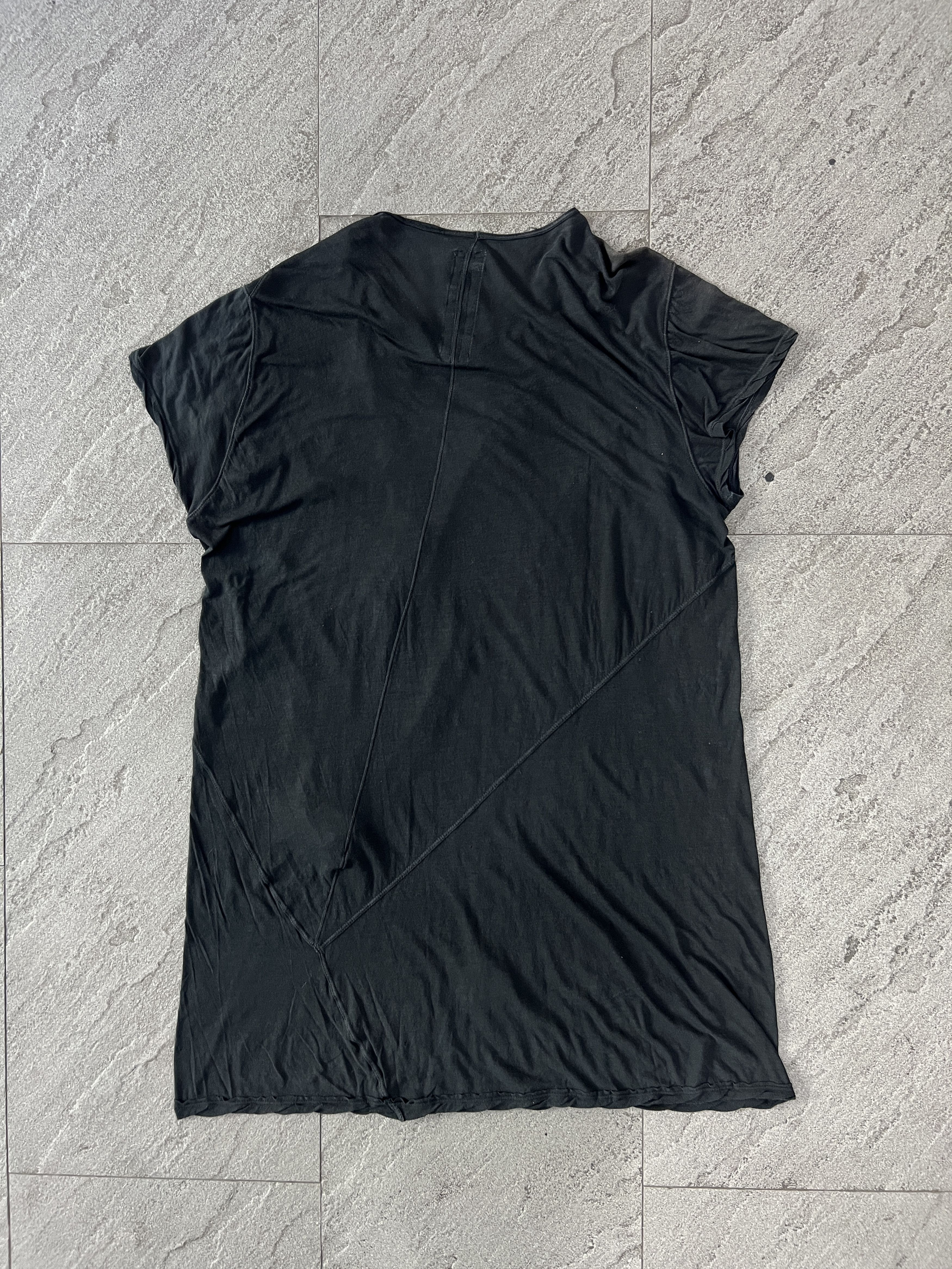 Rick Owens Drkshdw Rick Owens DRKSHDW Level Long Tee Black SS20 Size US M / EU 48-50 / 2 - 2 Thumbnail