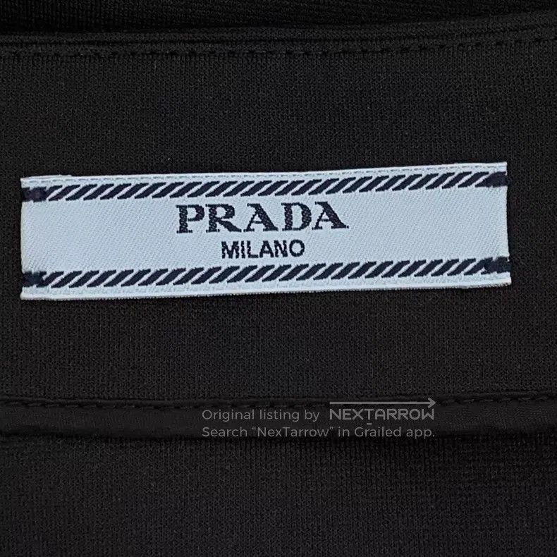 Prada Prada Black logo letter logo casual skirt Size 27" / US 4 / IT 40 - 6 Thumbnail