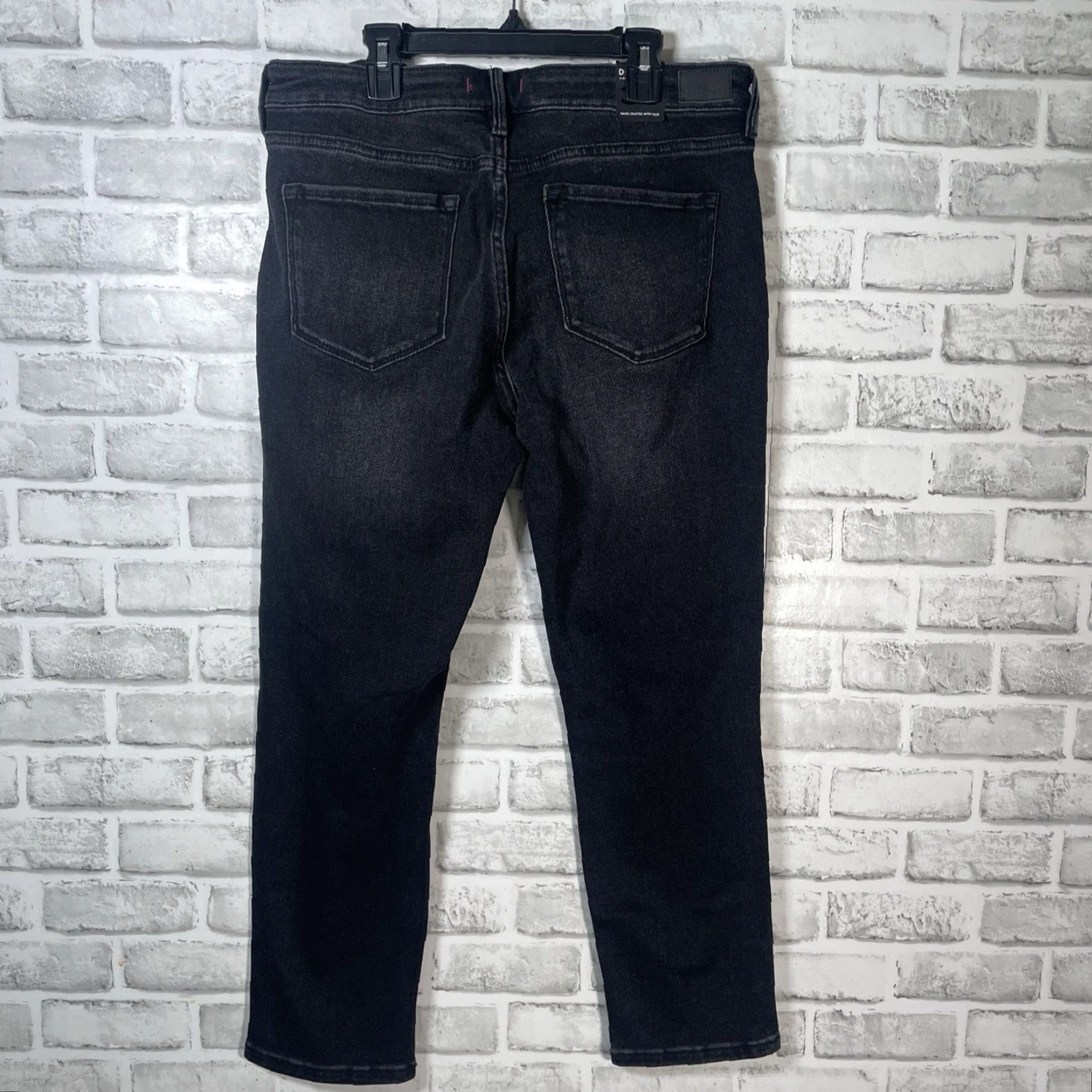 Denime NWT Dear John Black Distressed Denim Jeans Womens Size 28 Inseam 27 Size 28" / US 6 / IT 42 - 6 Thumbnail