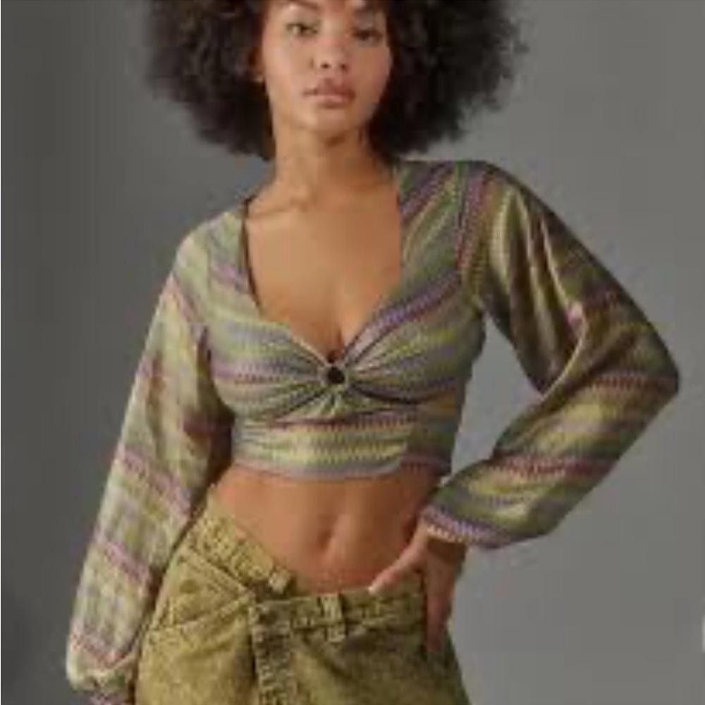 Urban Outfitters Urban Outfitters l NWT Kary Keyhole Tie-back Top XS Size XS / US 0-2 / IT 36-38 - 8 Thumbnail