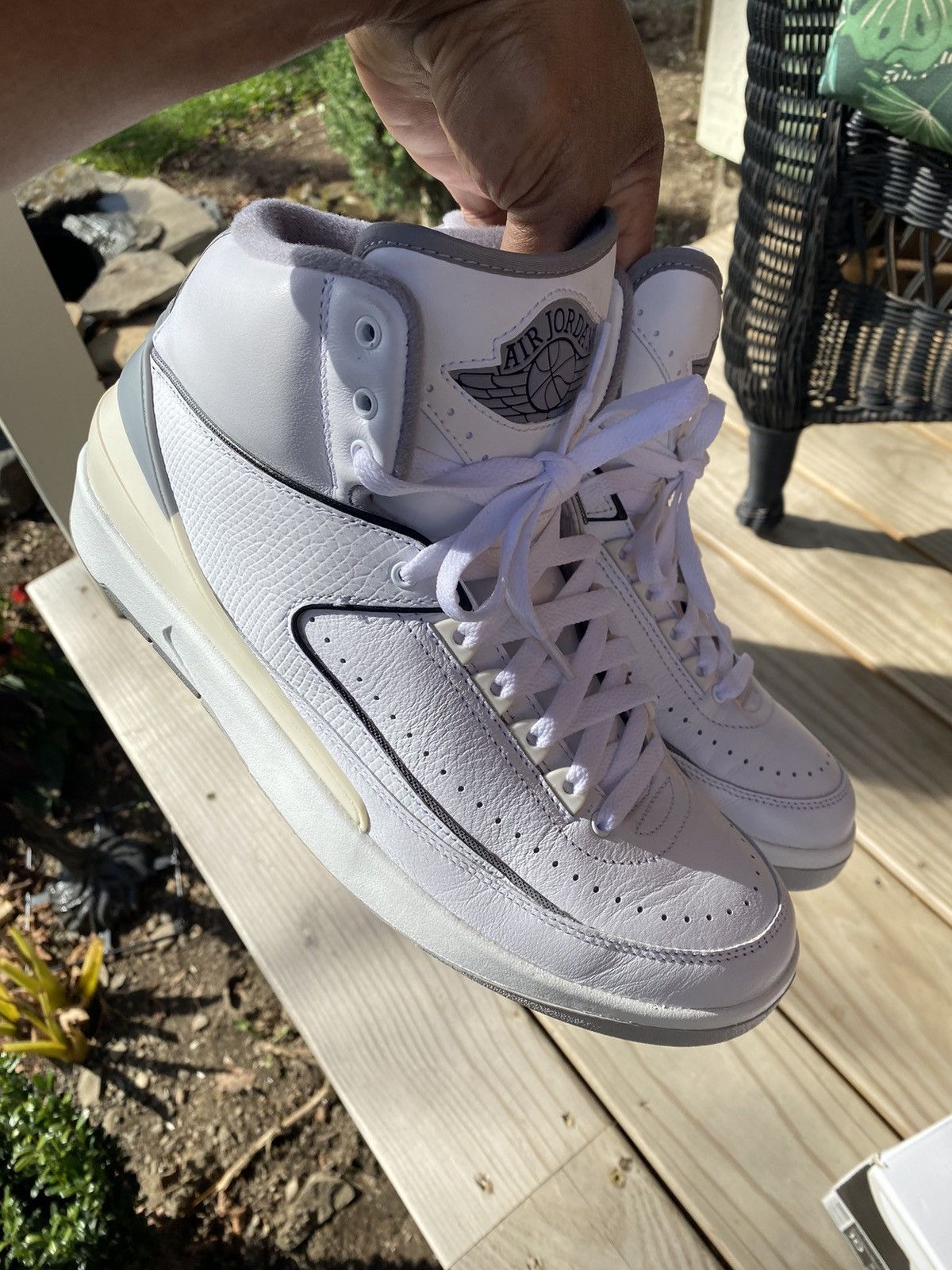 Jordan Brand Jordan retro 2 cement grey 10m Size US 10 / EU 43 - 11 Thumbnail