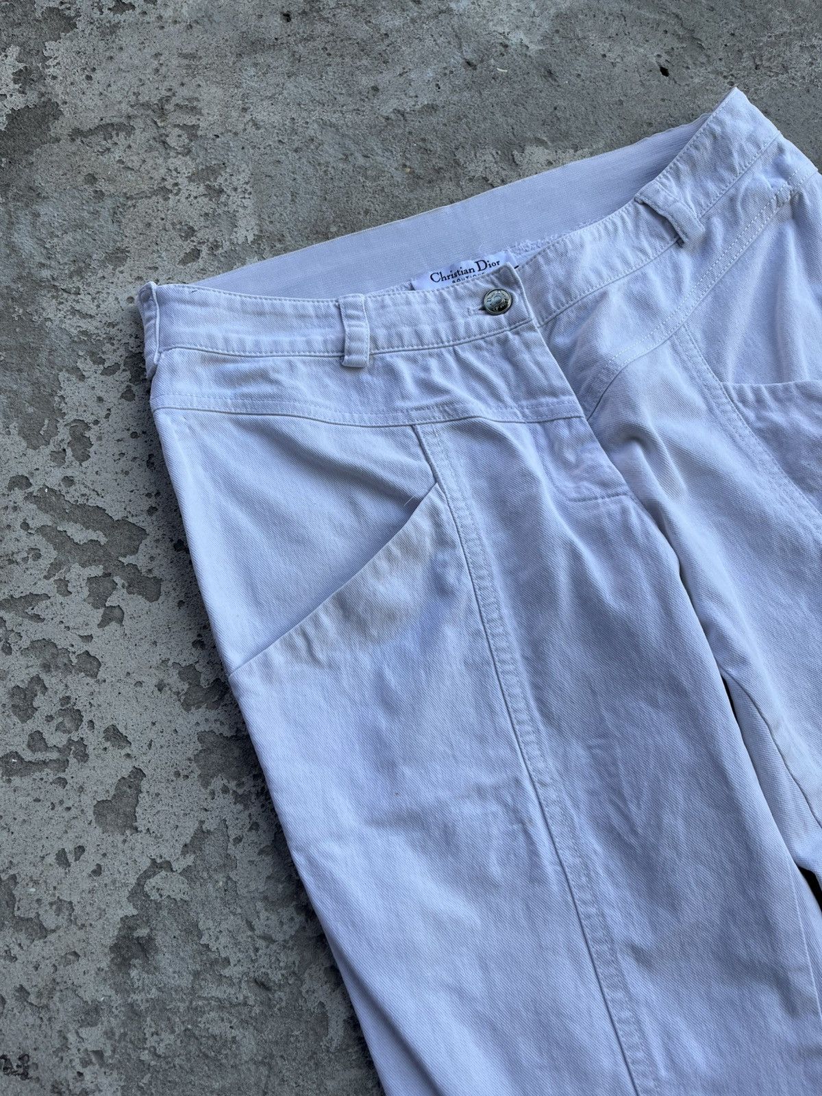 Dior × John Galliano SS2005 Christian Dior by John Galliano Jeans Denim Pants Y2K Size 28" / US 6 / IT 42 - 9 Thumbnail