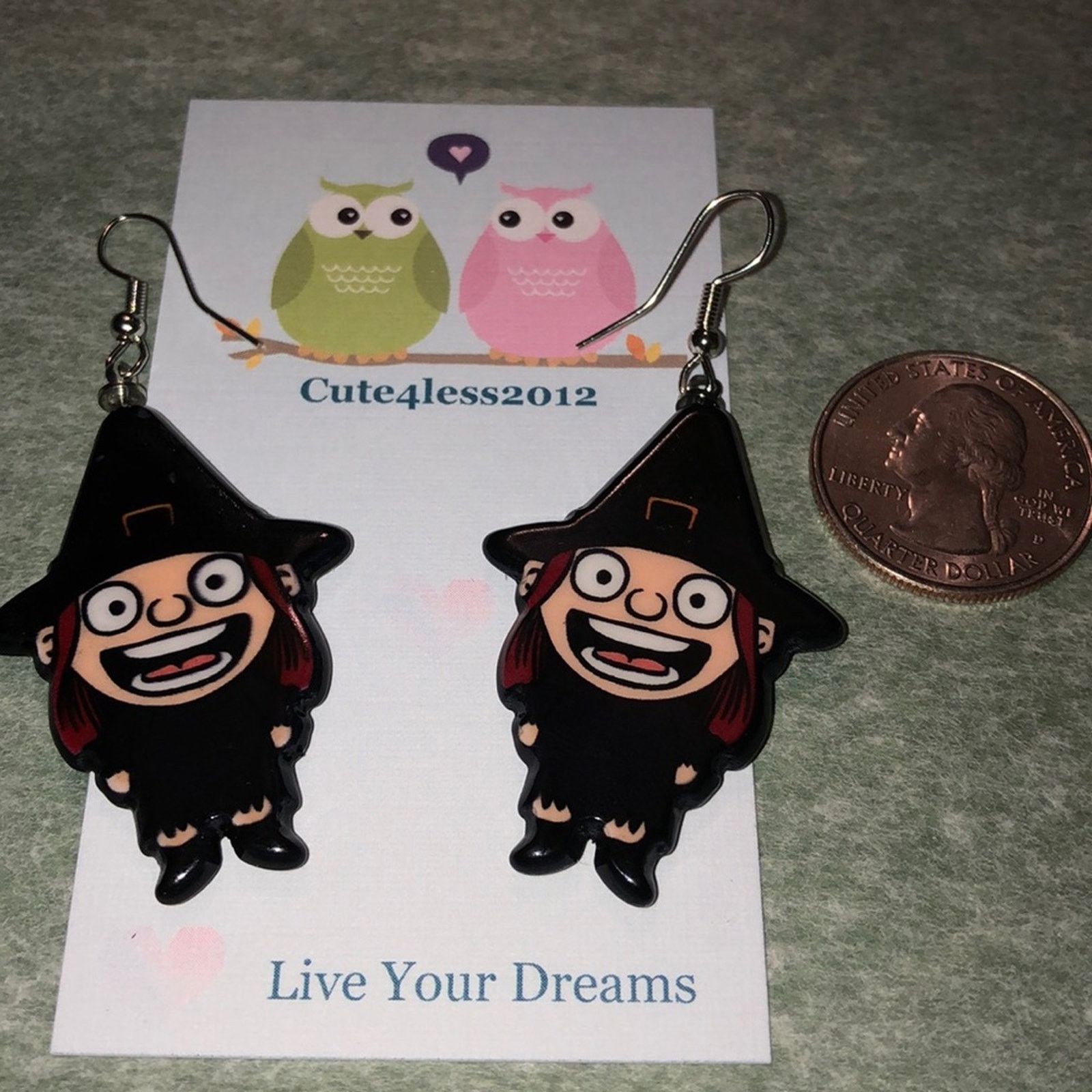 Other Witch French Hook Earrings Halloween Size ONE SIZE - 1 Thumbnail
