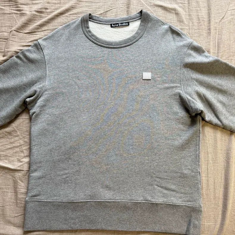 Acne Studios Acne Studios Smile Basic Grey Sweatshirt Size M / US 6-8 / IT 42-44 - 1 Thumbnail