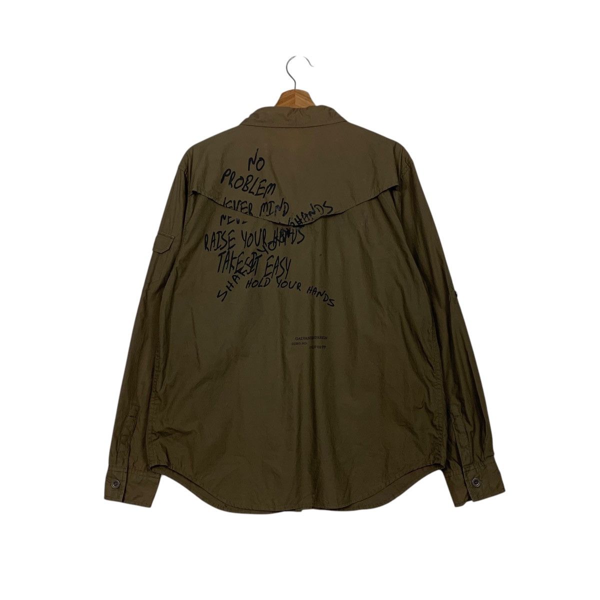 Japanese Brand GALVANIZE DESIGN Long Sleeve Button up Shirt #2473-C111 Size US L / EU 52-54 / 3 - 7 Thumbnail