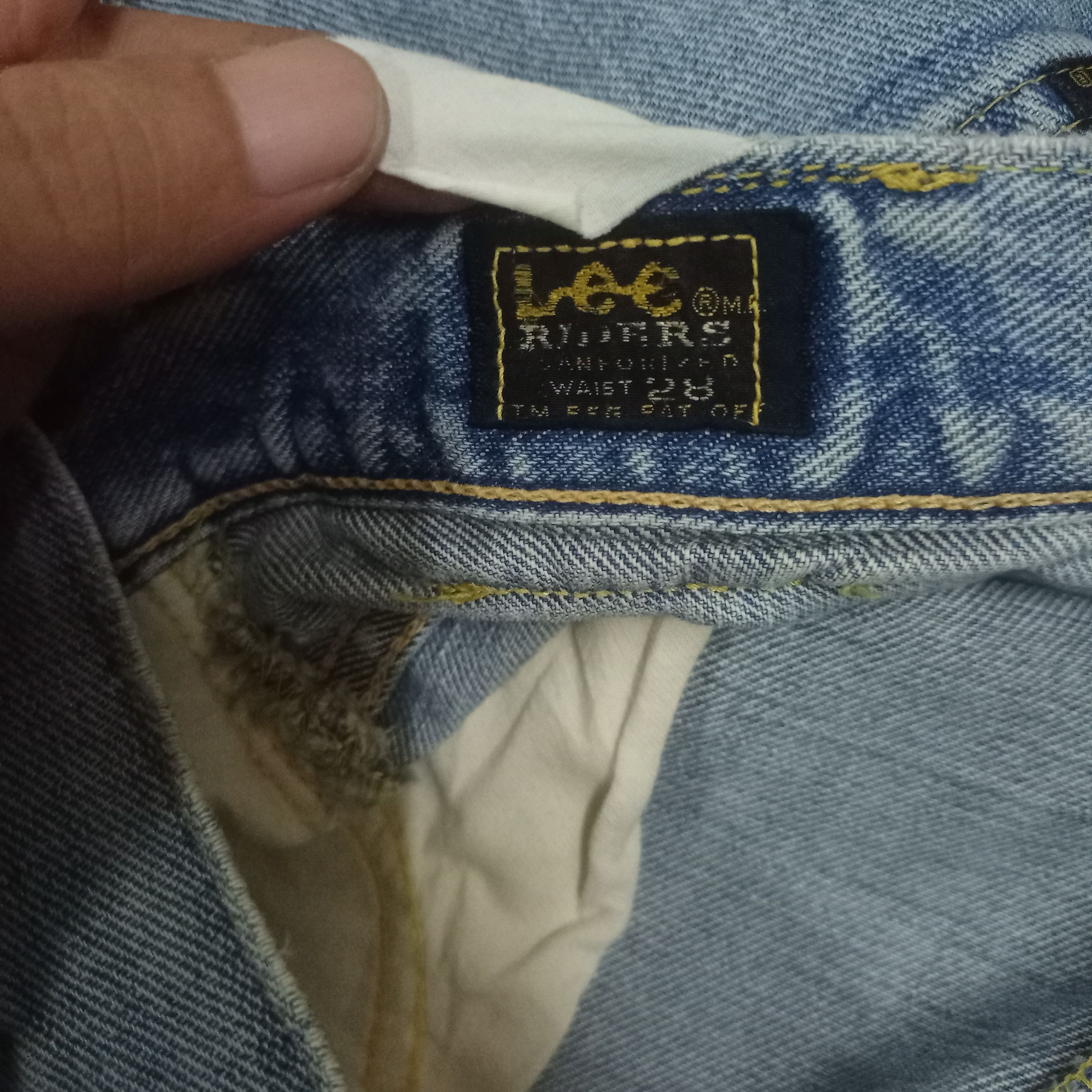 Lee Vintage 50s Lee Riders Selvedge Distressed Baggy Jeans Size US 30 / EU 46 - 9 Thumbnail