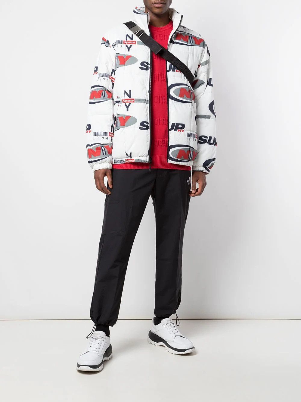 Supreme FW18 Supreme “Supreme NY” Reversible Puffy Jacket Size L 