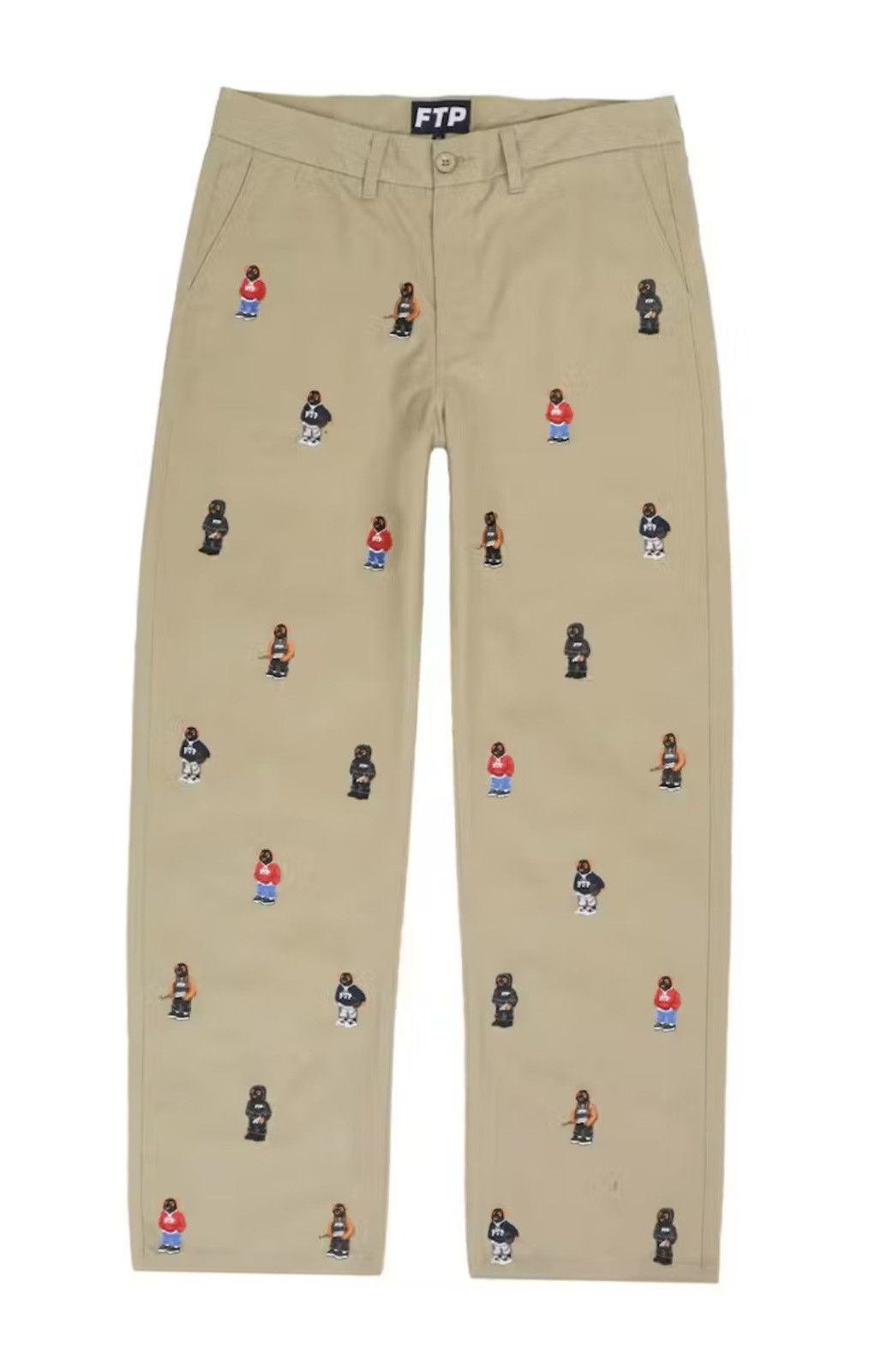 Fuck The Population Khaki Bear Chino Pants size 32 Size US 32 / EU 48 - 5 Thumbnail