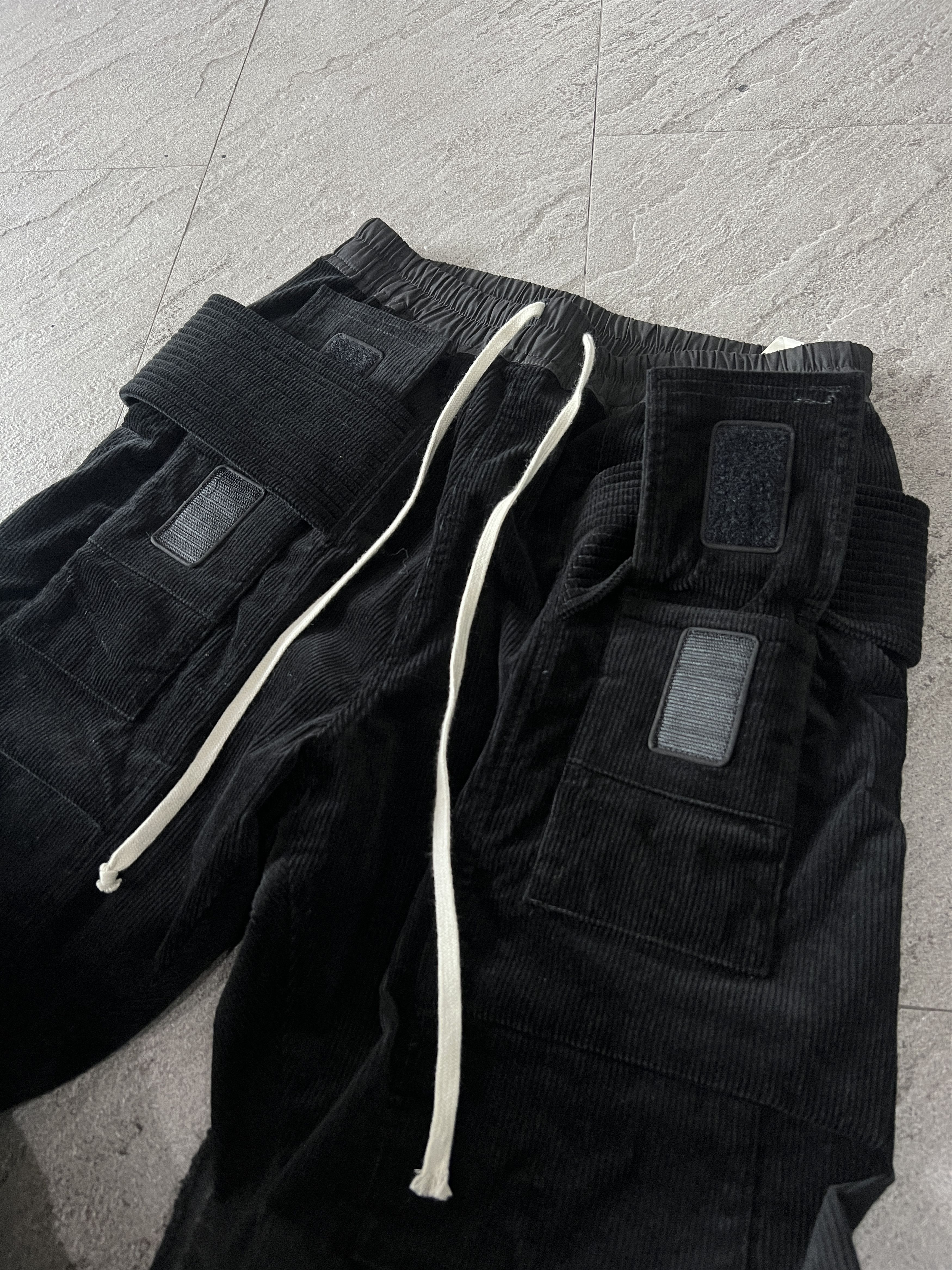 Rick Owens Drkshdw Rare* Rick Owens DRKSHDW Creatch Corduroy Cargo Pant 30-34'' Size US 30 / EU 46 - 4 Thumbnail