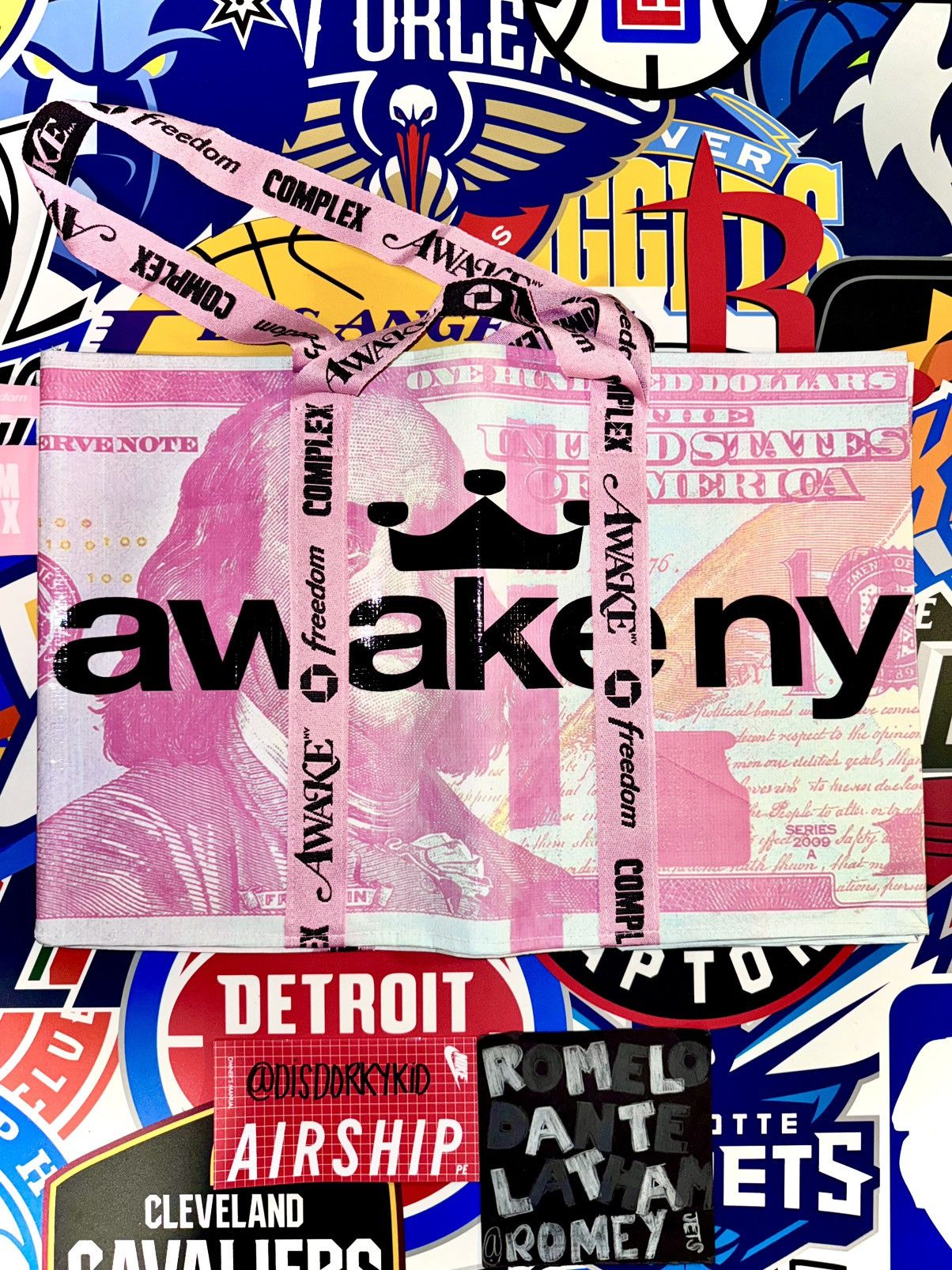 Awake NY Pink/White Chase x Awake NY x ComplexCon 2025 Tote Bag Size ONE SIZE - 1 Thumbnail