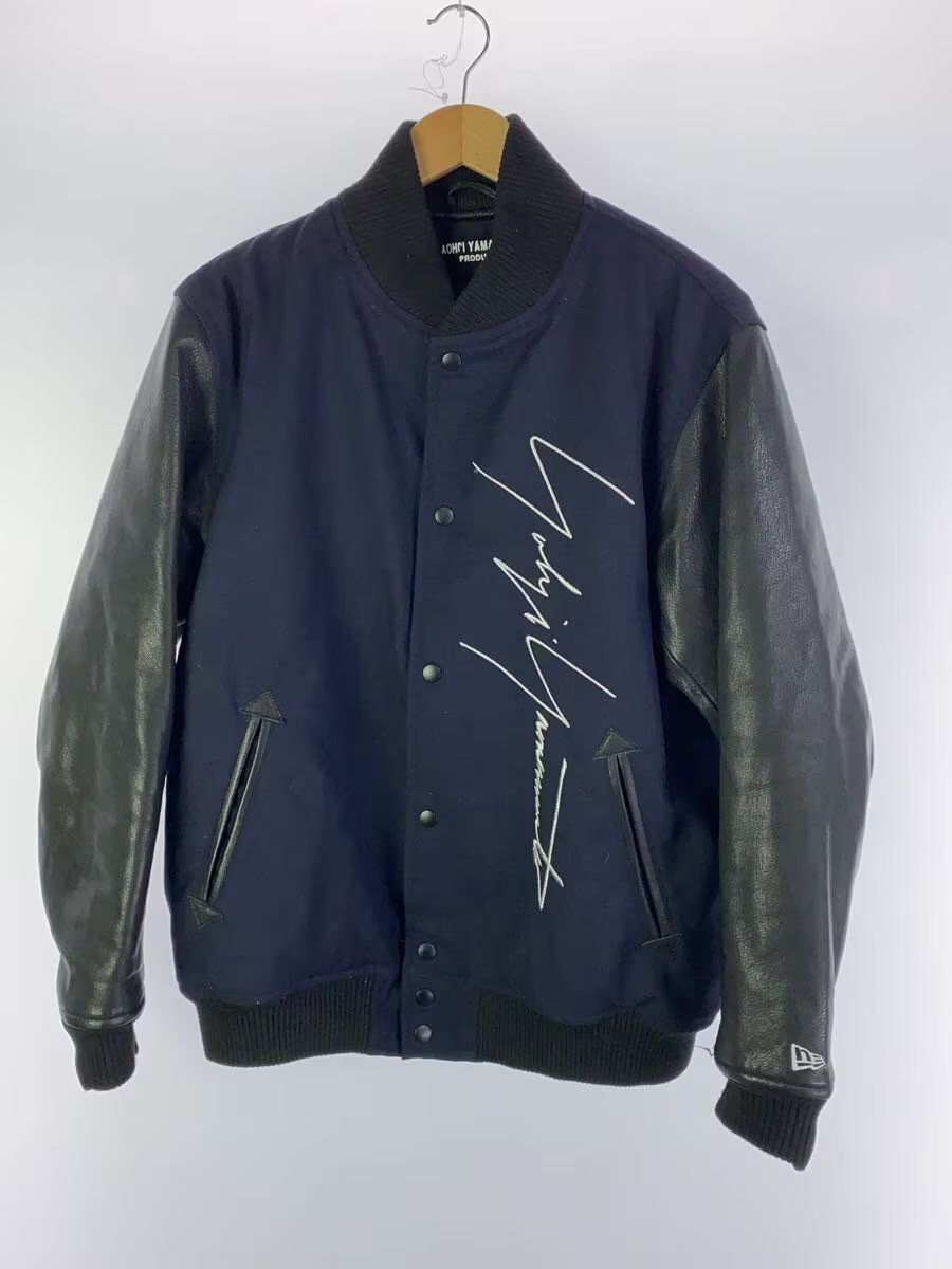 Yohji Yamamoto Embroidered Logo Wool Varsity Jacket | Grailed