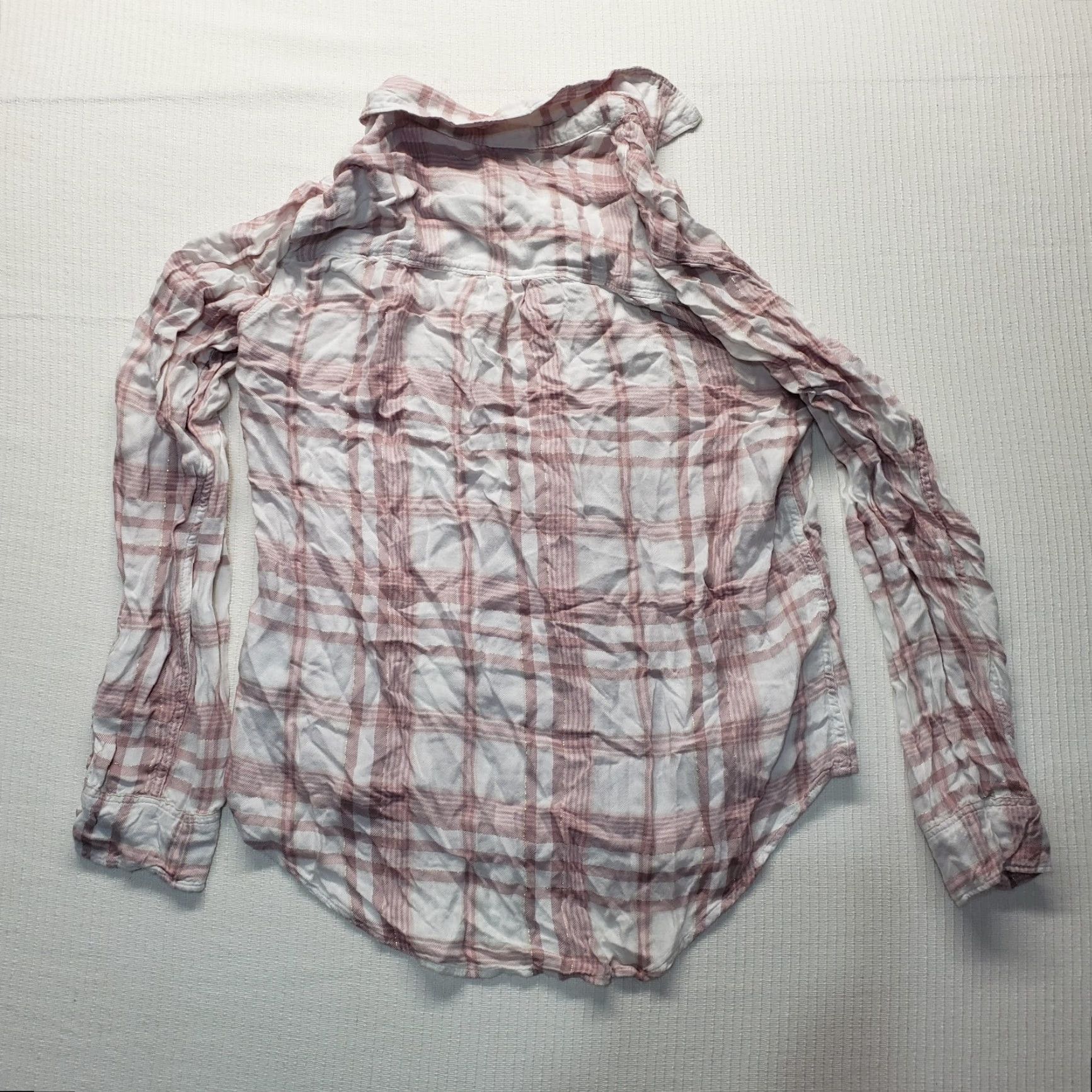 Abercrombie & Fitch Abercrombie & Fitch Shirt Pink Plaid Button-Up Long Sleeve Women M Medium Ladies Casual Shirt Size M / US 6-8 / IT 42-44 - 8 Thumbnail