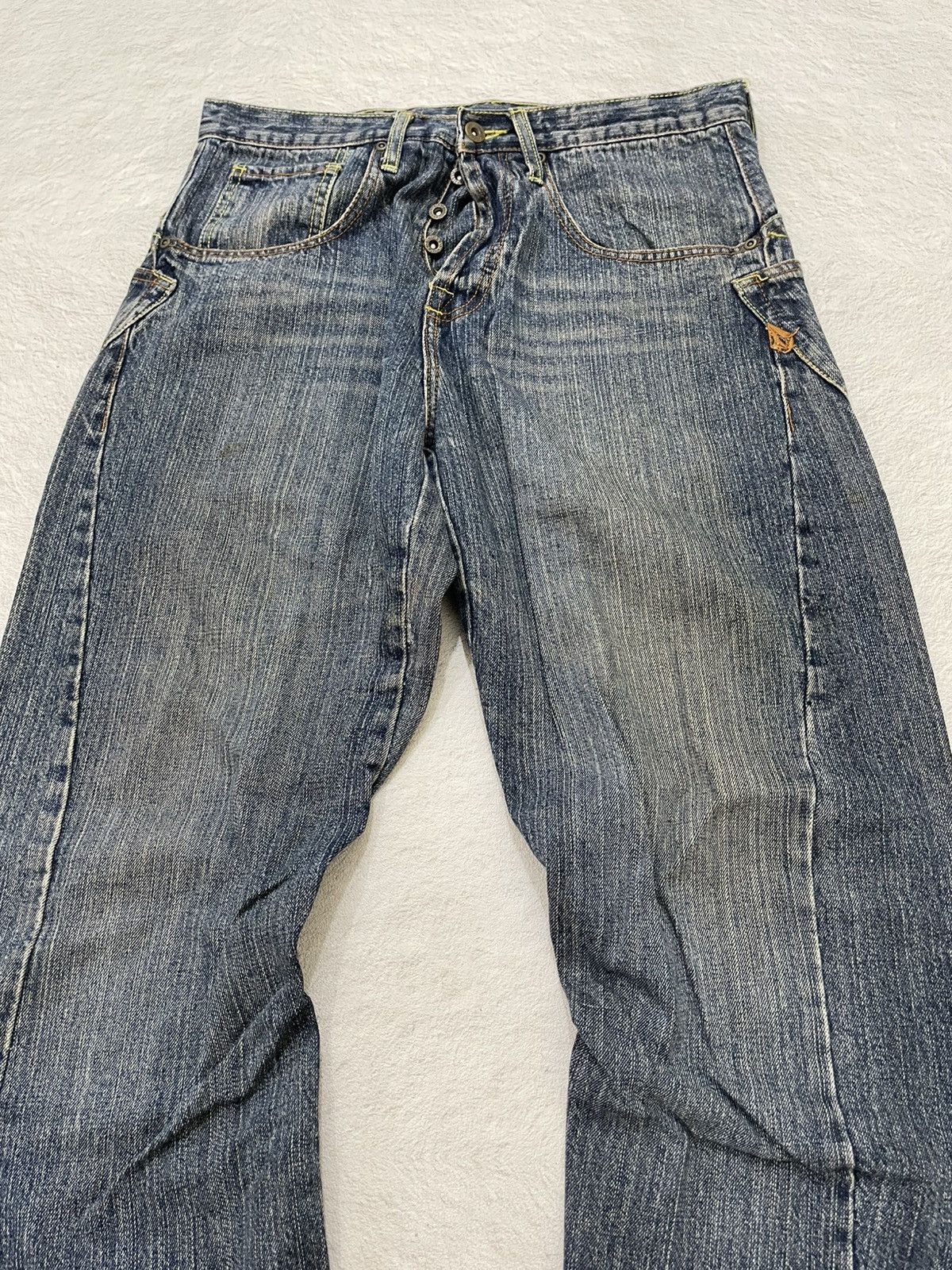 Volcom Volcom Workwear Archival Denim Big Logo Mudwash Jeans Y2K Size US 33 - 3 Thumbnail