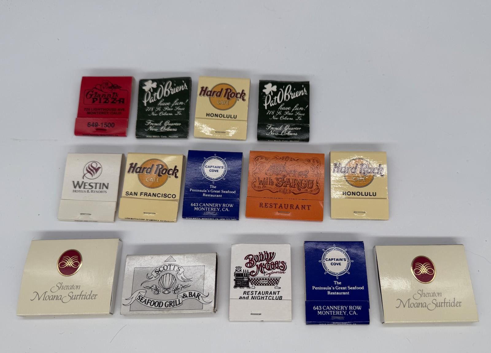 Designer 14 Vintage Restaurant Matchbooks – Hard Rock, Pat O’Brien’s+ Size ONE SIZE - 4 Thumbnail