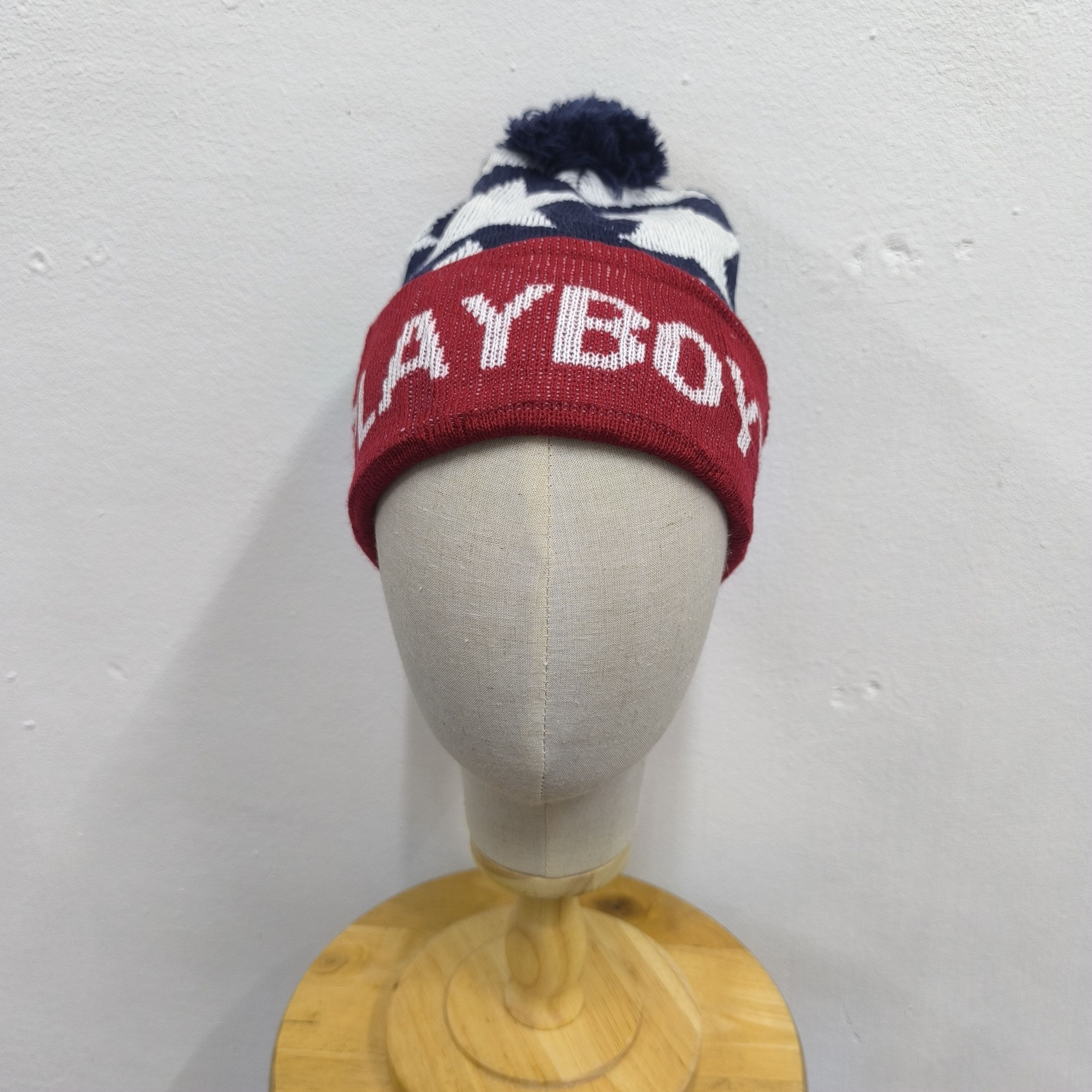 Playboy ✨Vintage playboy sport spellout beanie hat Size ONE SIZE - 2 Thumbnail