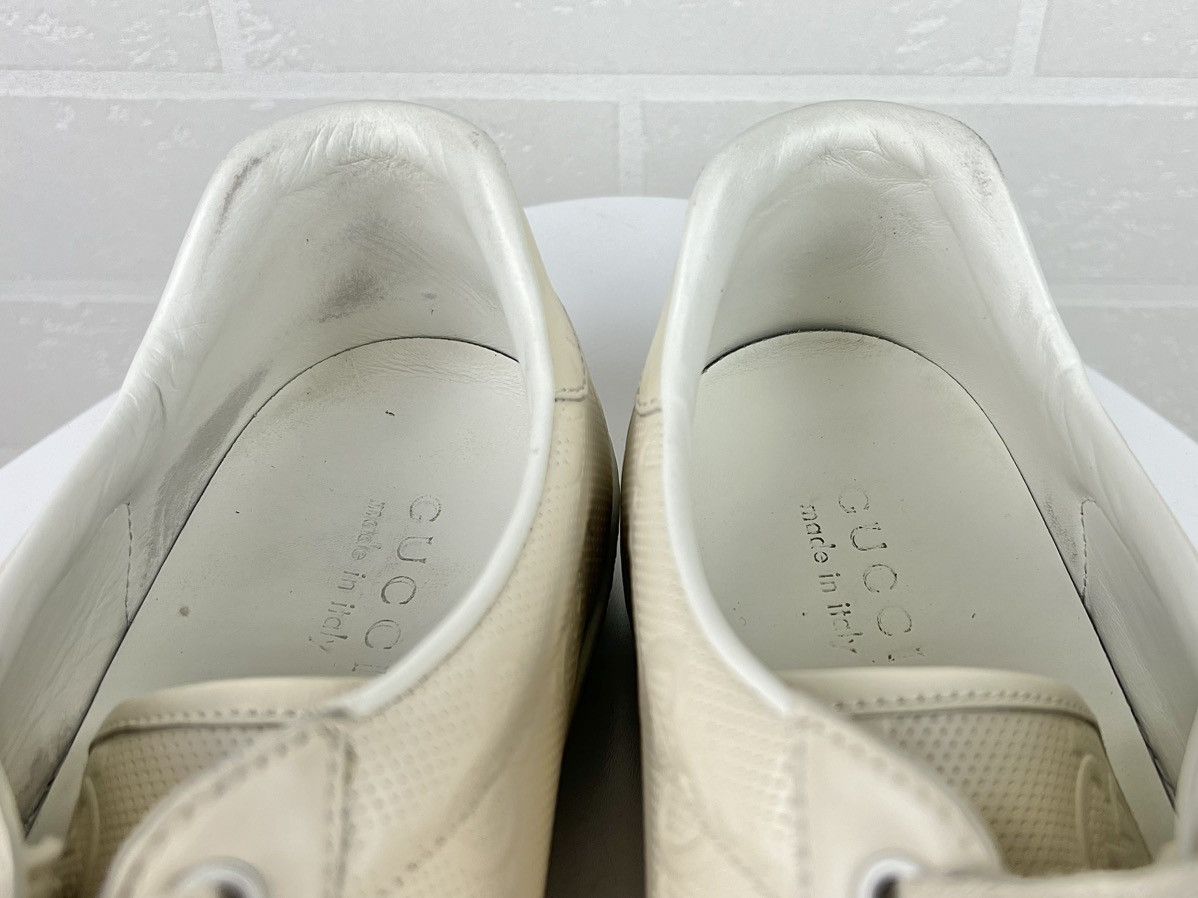 Gucci GUCCI Sneakers Leather Embossed GG Interlocking Monogram Men Size US 11.5 / EU 44-45 - 16 Thumbnail